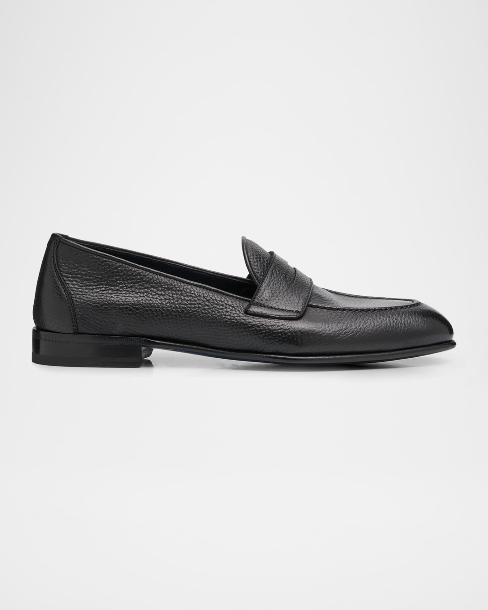Brioni Men's Appia Deerskin Penny Loafers