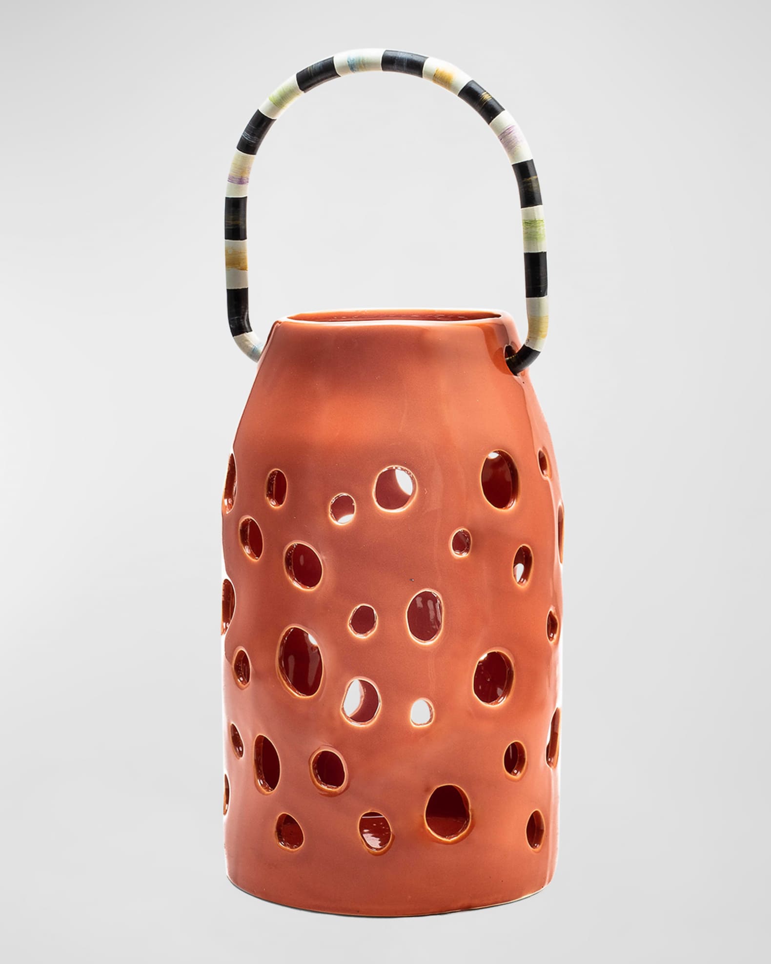 MacKenzieChilds Avant Garden Tall Ceramic Lantern Neiman Marcus