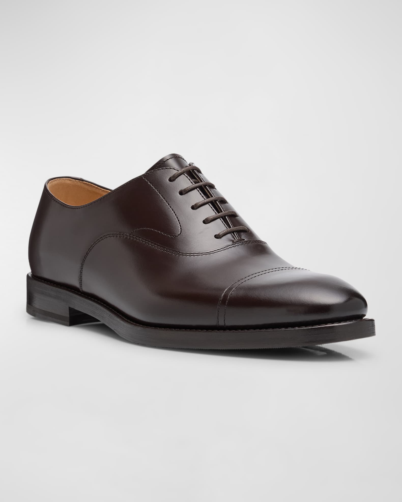 Men's Calf Leather Cap-Toe Oxfords 1