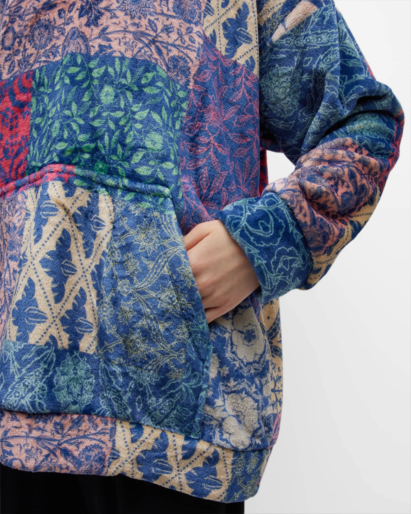 Johnny Was Olivia Sherpa Pullover Hoodie Neiman Marcus