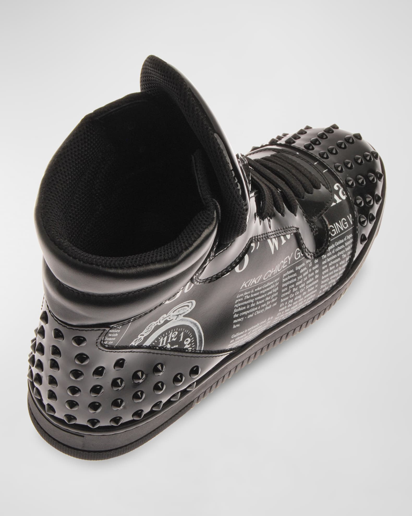 Men's Gazette High-Top Leather Sneakers
