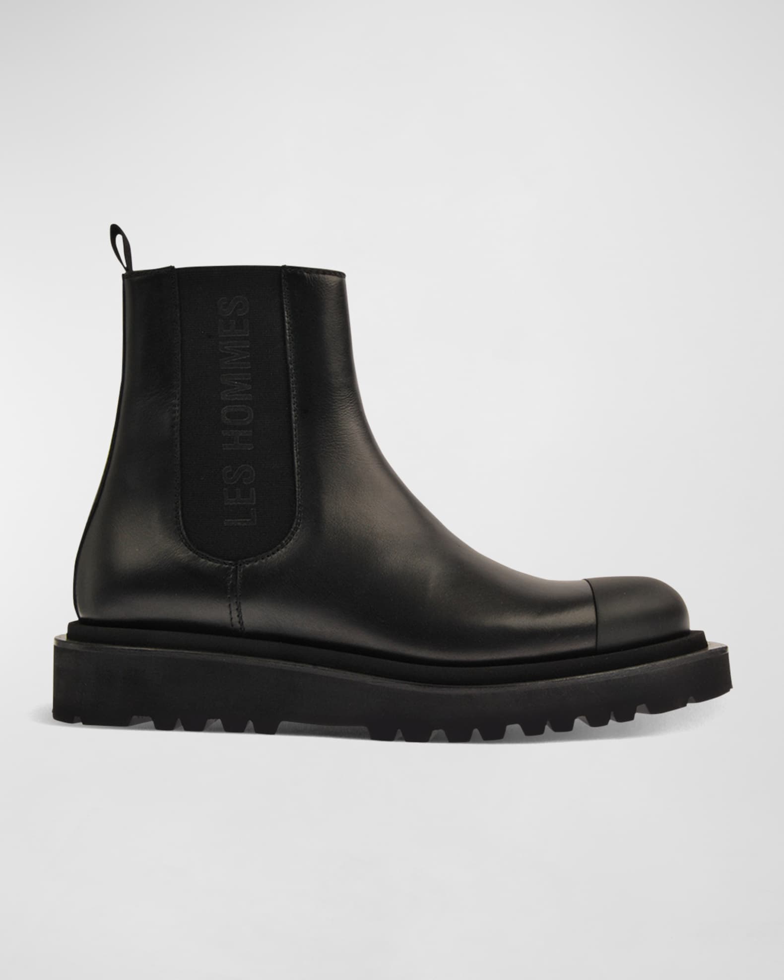 Les Hommes Men's Lug Sole Leather Chelsea Boots | Neiman Marcus