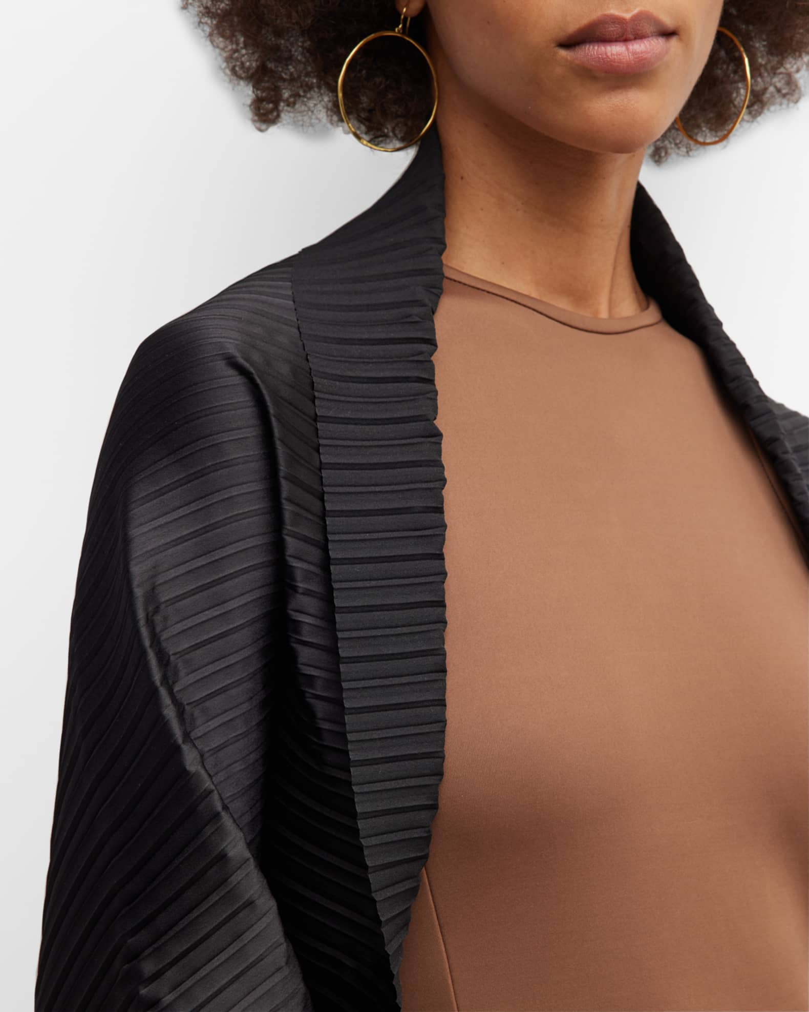 Max Mara Paolo Pleated Shrug | Neiman Marcus
