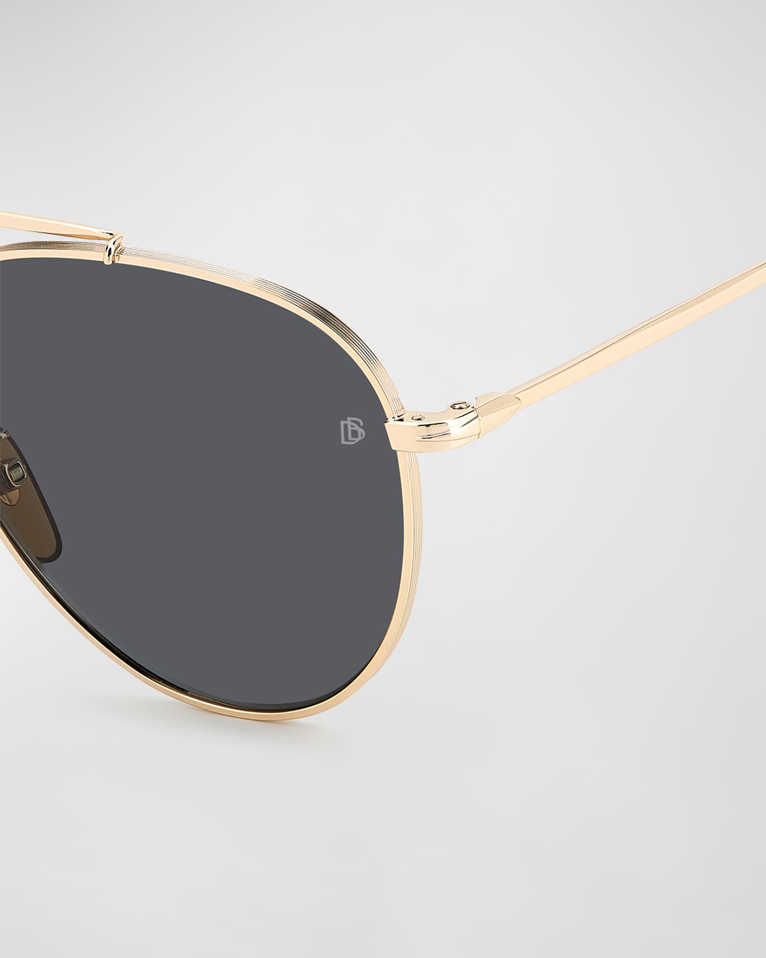 David Beckham Gold Metal Sunglasses main image 1