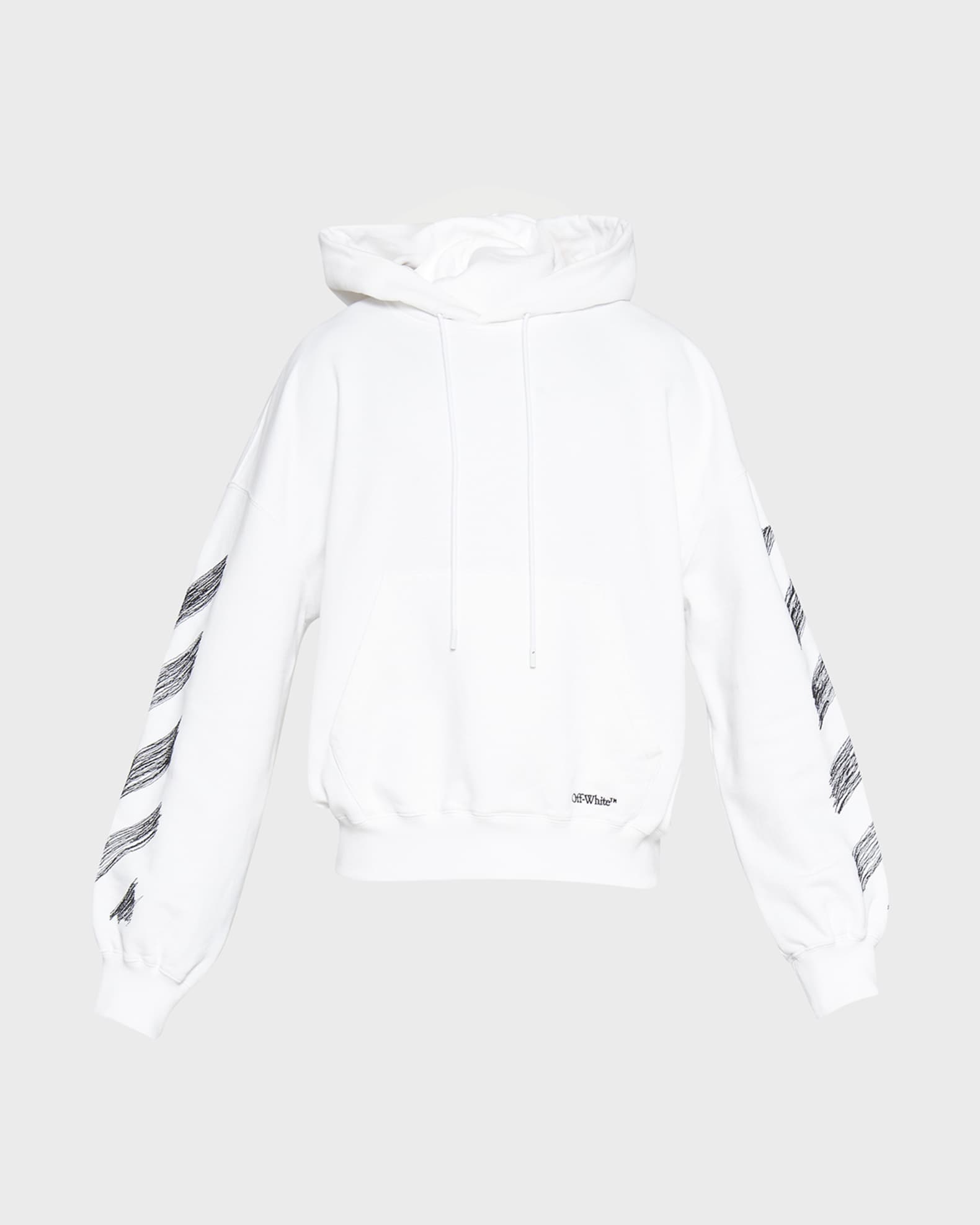 Off-White Men's Scribble Diagonal Skate Hoodie | Neiman Marcus