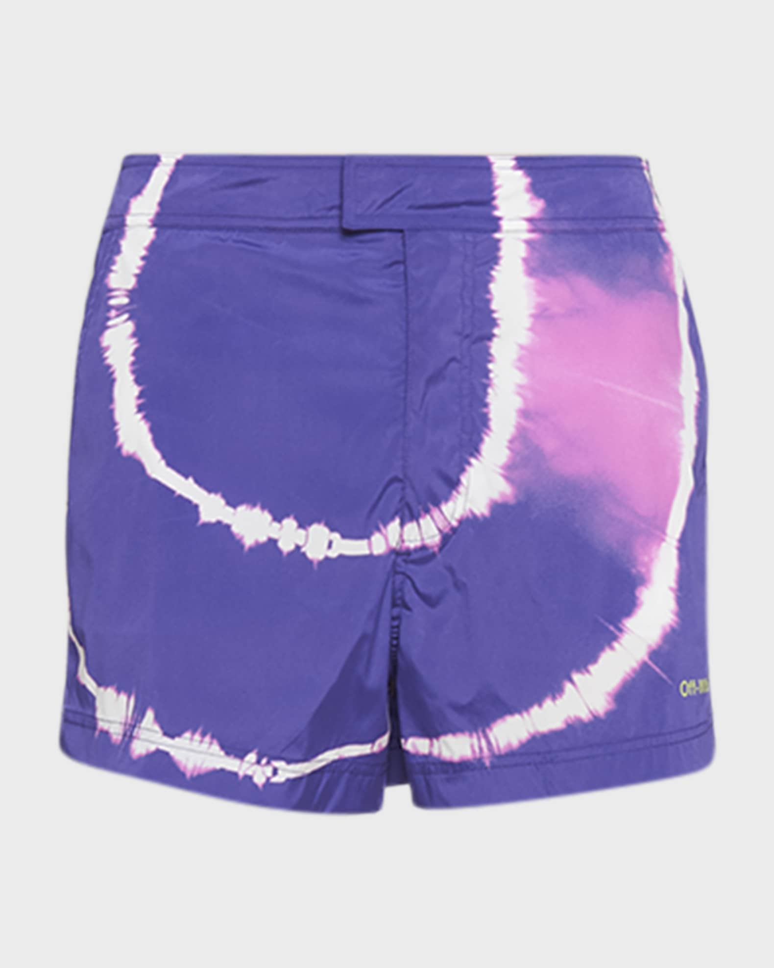 OffWhite Men's TieDye Sunrise Swim Shorts Neiman Marcus