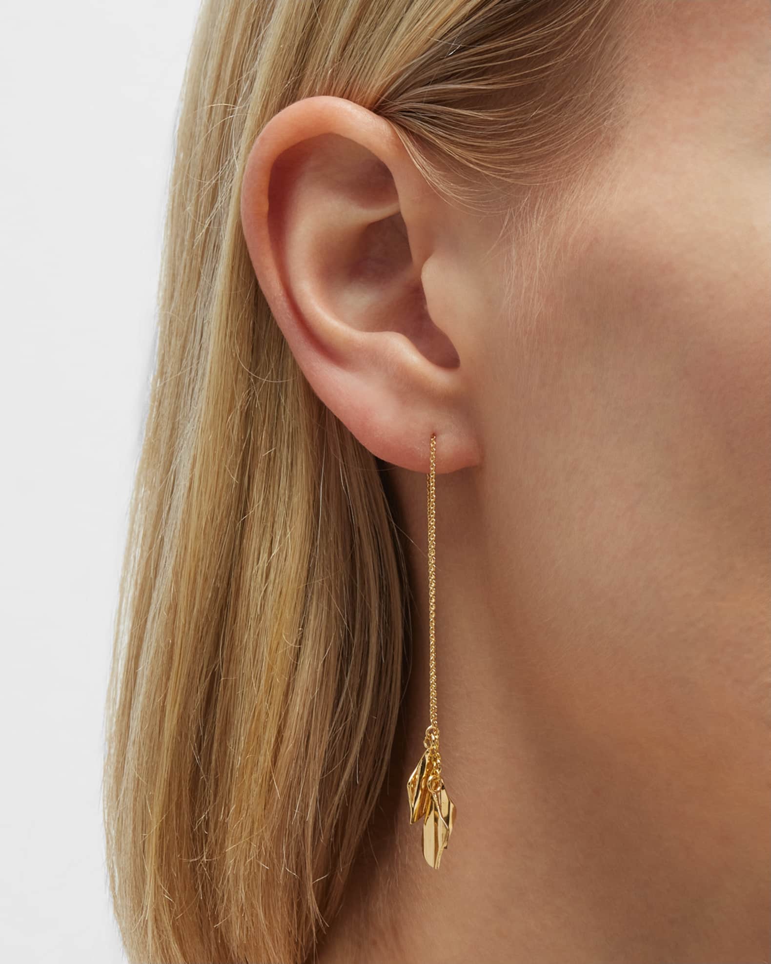 Delicate Bidu Chain Threader Earrings 1