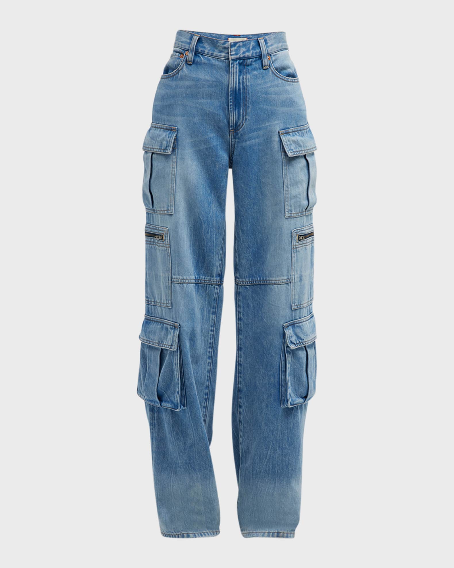 Cay Baggy Denim Cargo Pants 0