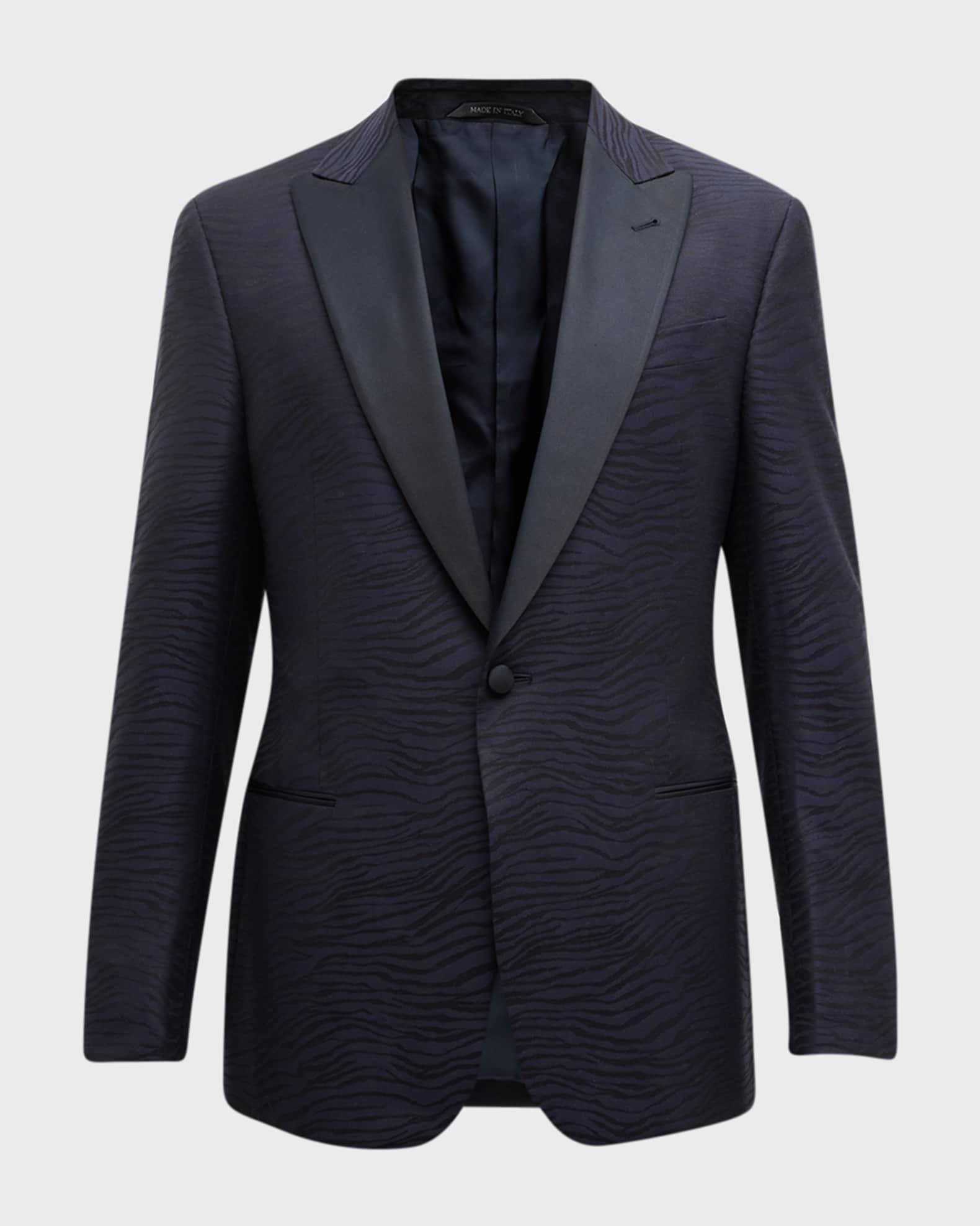 Giorgio Armani Men's Patterned Wool-Blend Sport Coat | Neiman Marcus