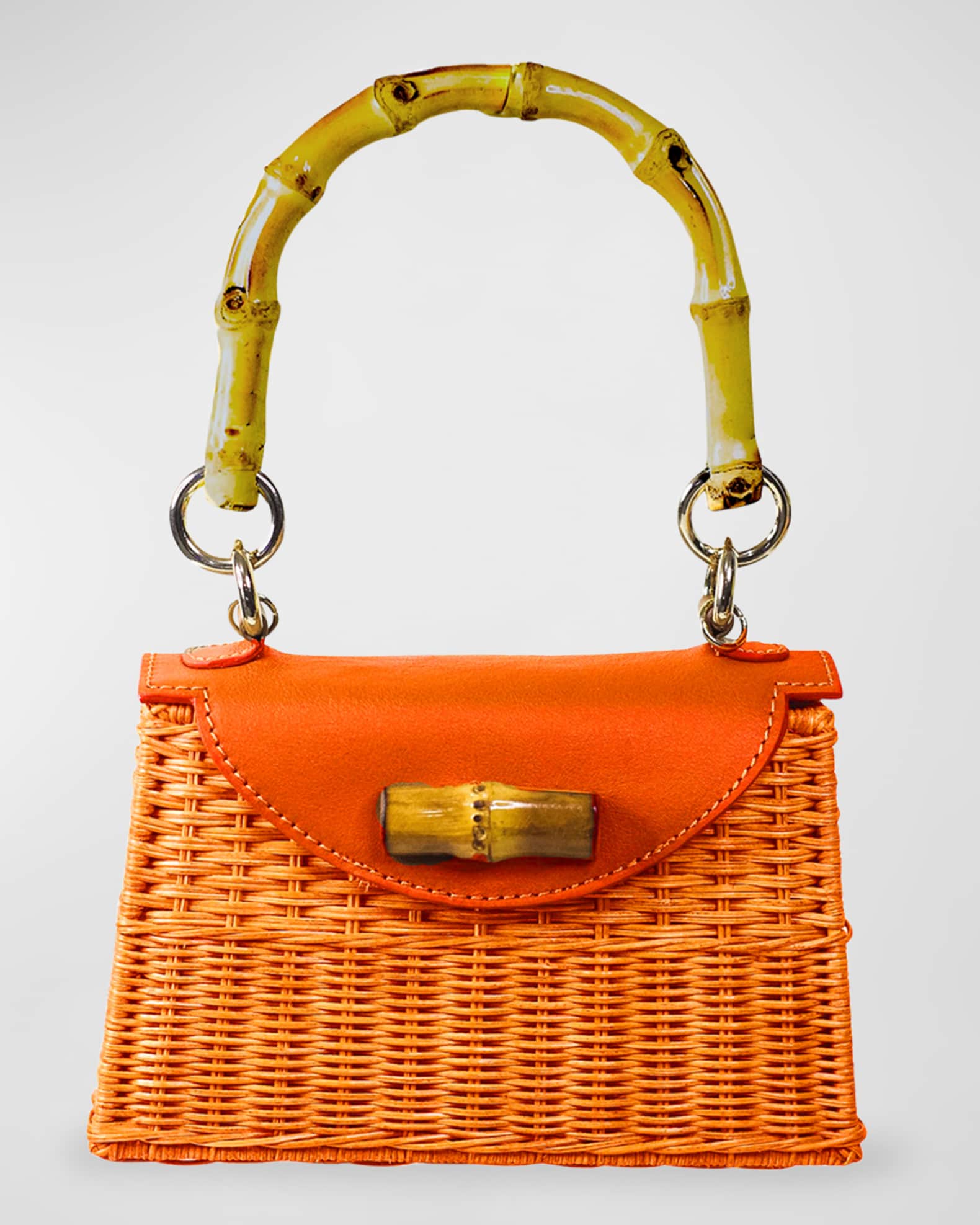 Serpui Abigail Wicker TopHandle Bag Neiman Marcus