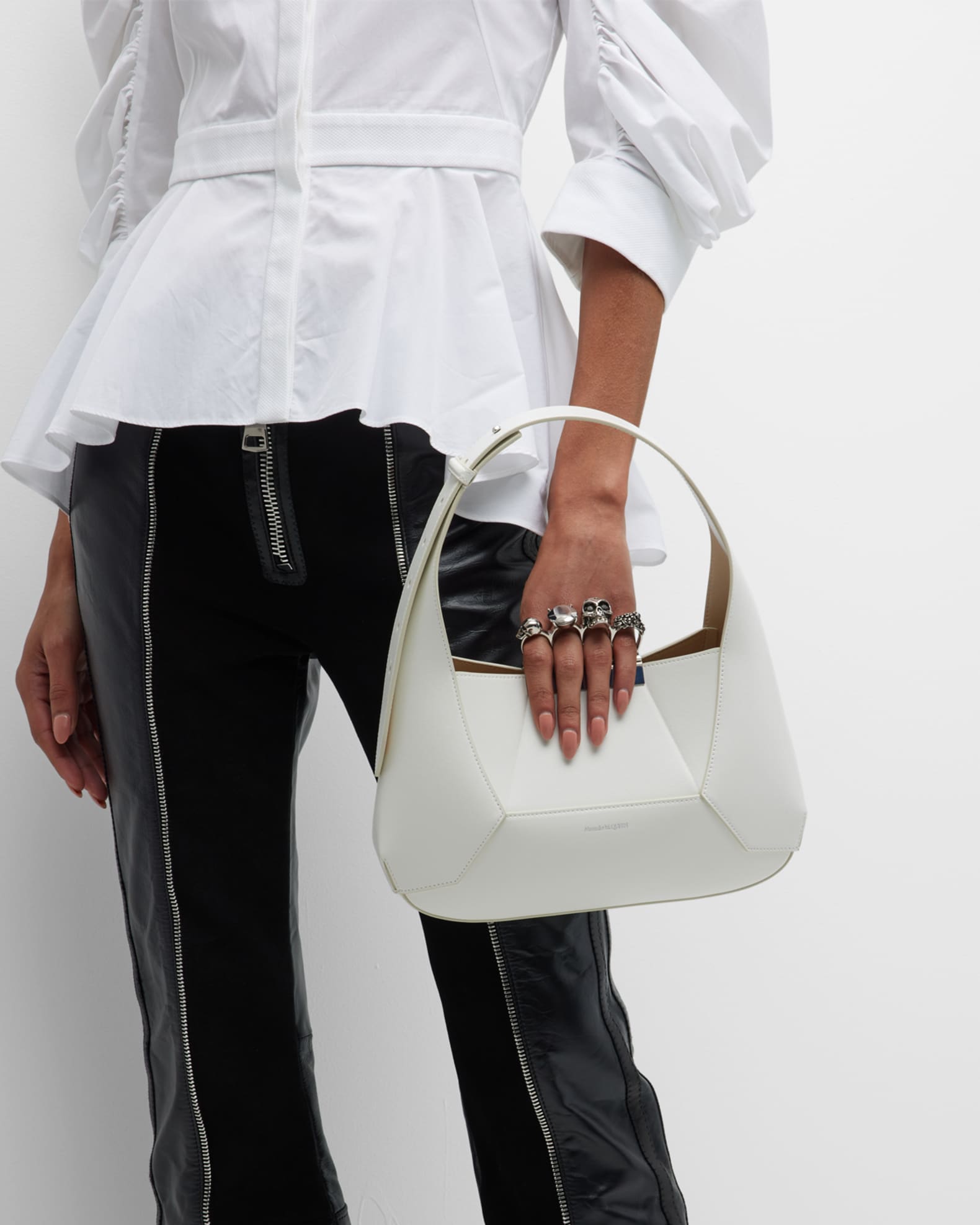 The Skull Jeweled Hobo Bag
