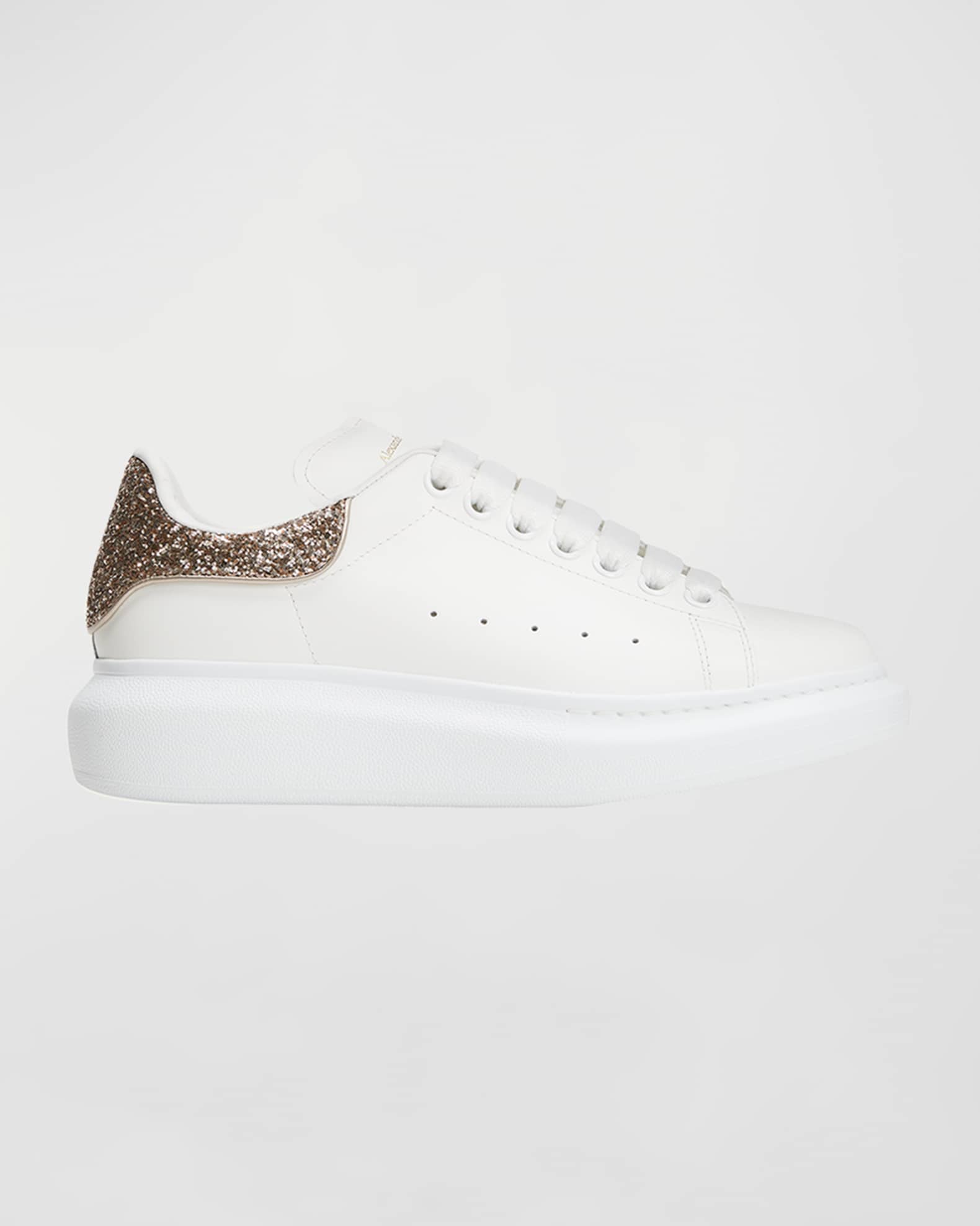Alexander McQueen Oversized Glitter Sneakers Neiman Marcus