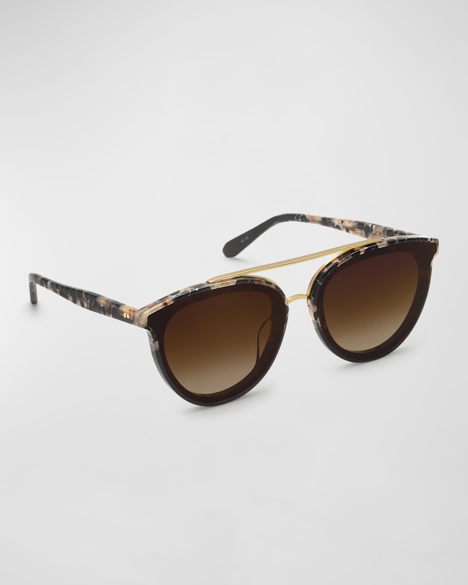 KREWE Clio MixedMedia Aviator Sunglasses Neiman Marcus