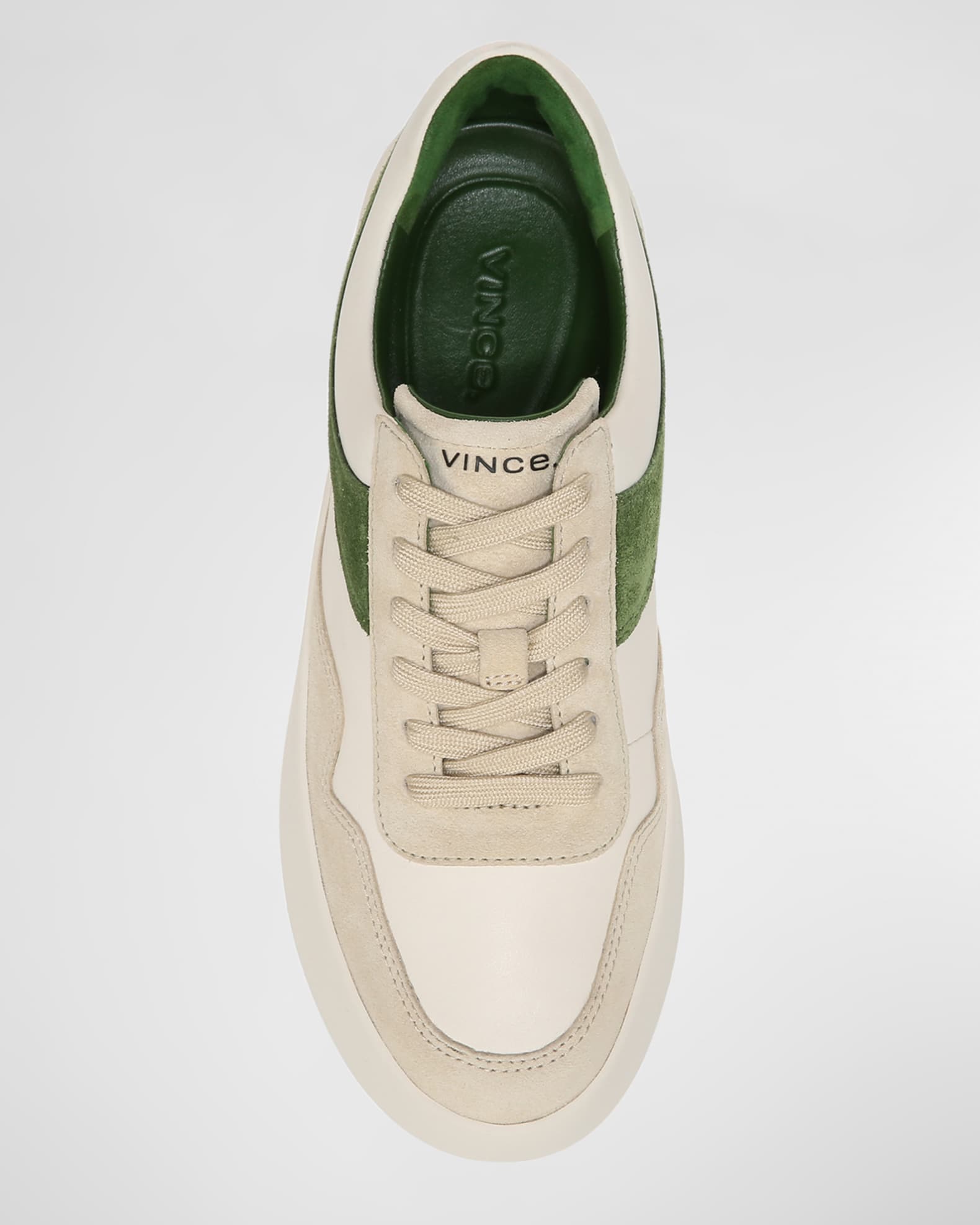 vince warren embossed leather platform skate sneakers