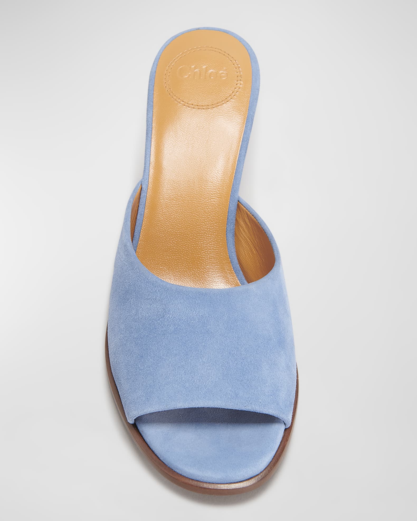 Chloe Oli Suede Mule Sandals Neiman Marcus