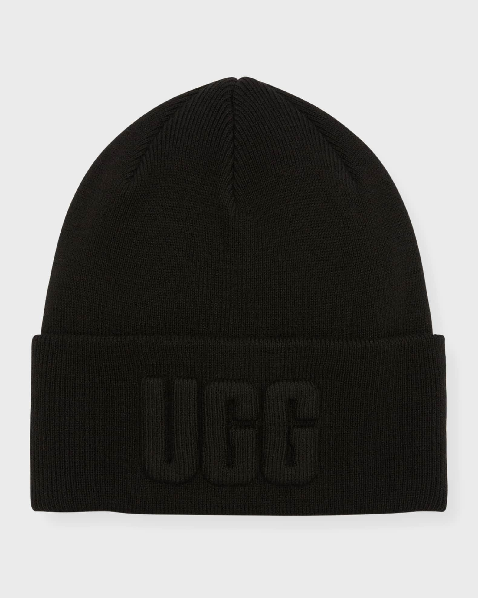 UGG 3D Graphic Logo Wool-Blend Beanie | Neiman Marcus