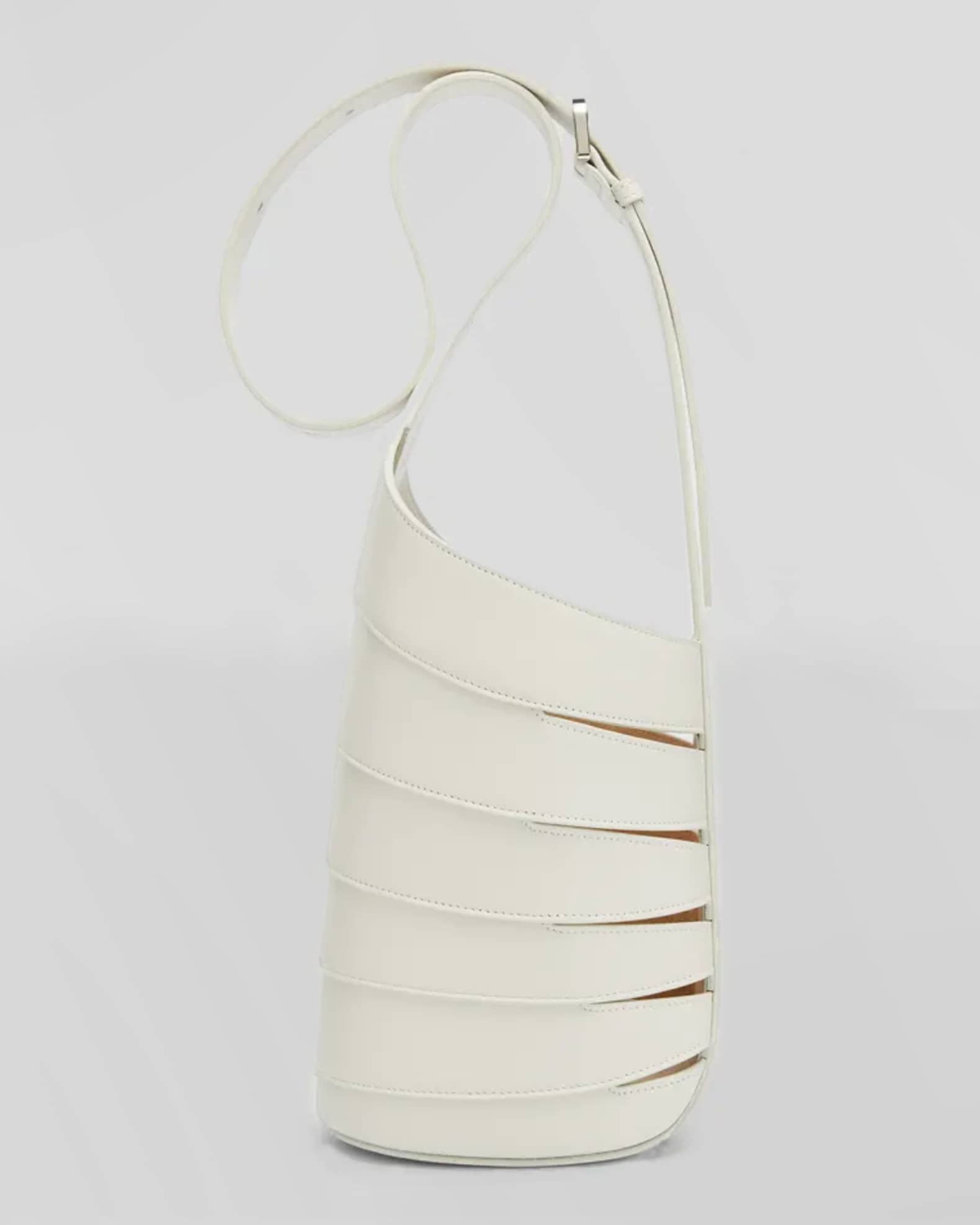 ALAIA Babel Small Cutout Leather Hobo Bag Neiman Marcus