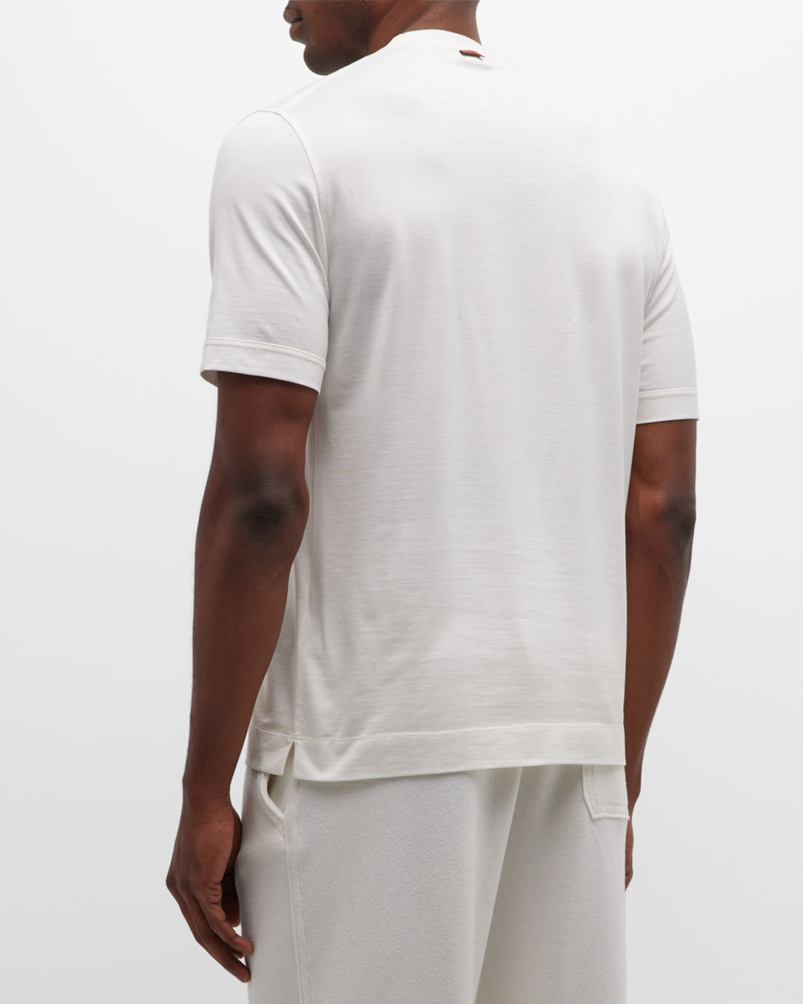 ZEGNA Men's Silk-Cotton Leggerissimo T-Shirt | Neiman Marcus