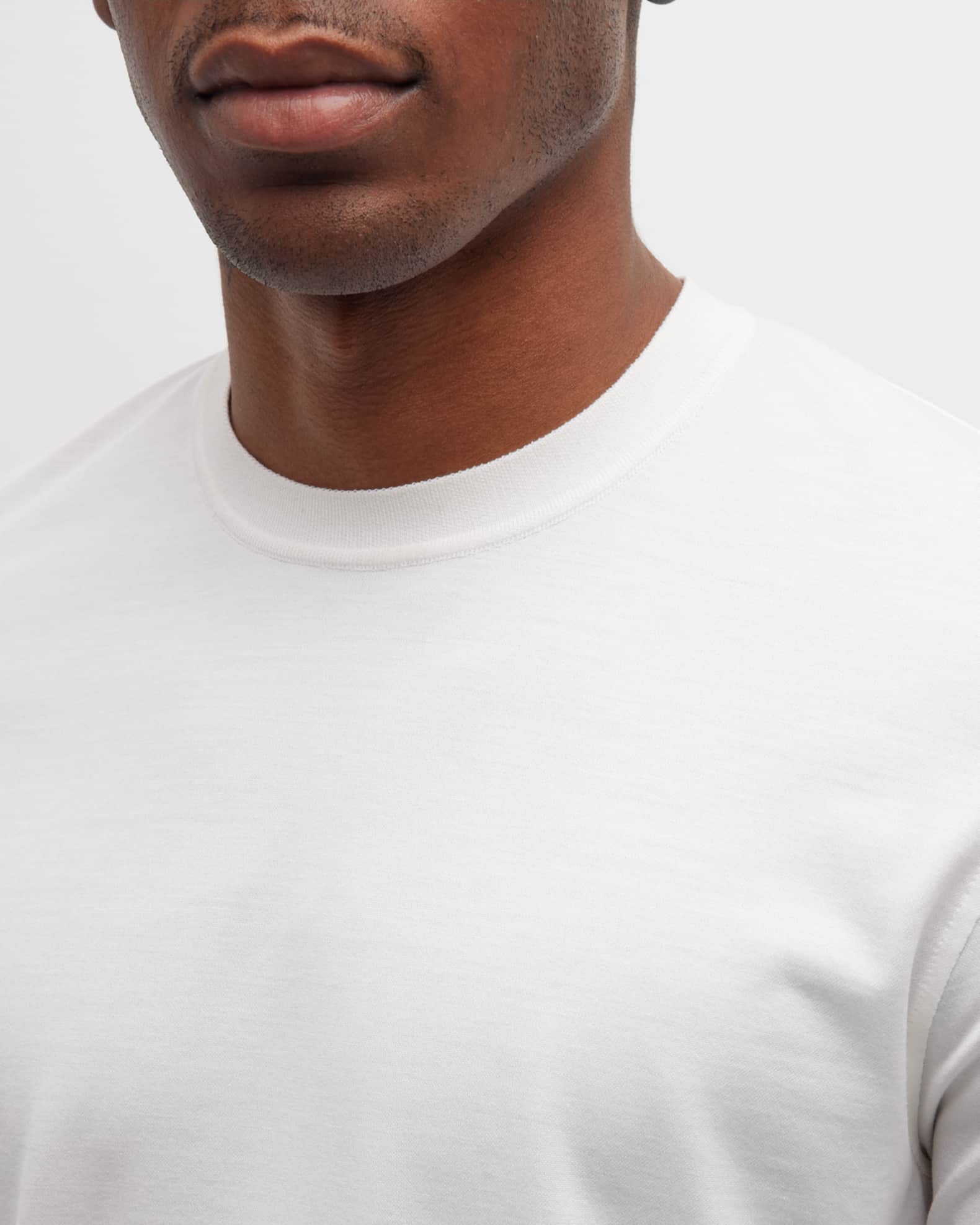 ZEGNA Men's Silk-Cotton Leggerissimo T-Shirt | Neiman Marcus