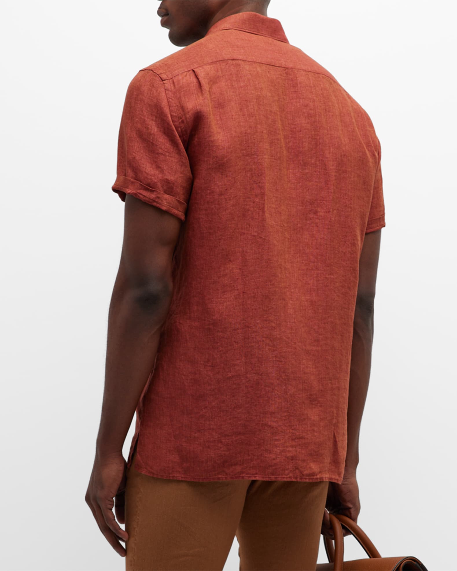 ZEGNA Men's Short Sleeve Shirt Neiman Marcus