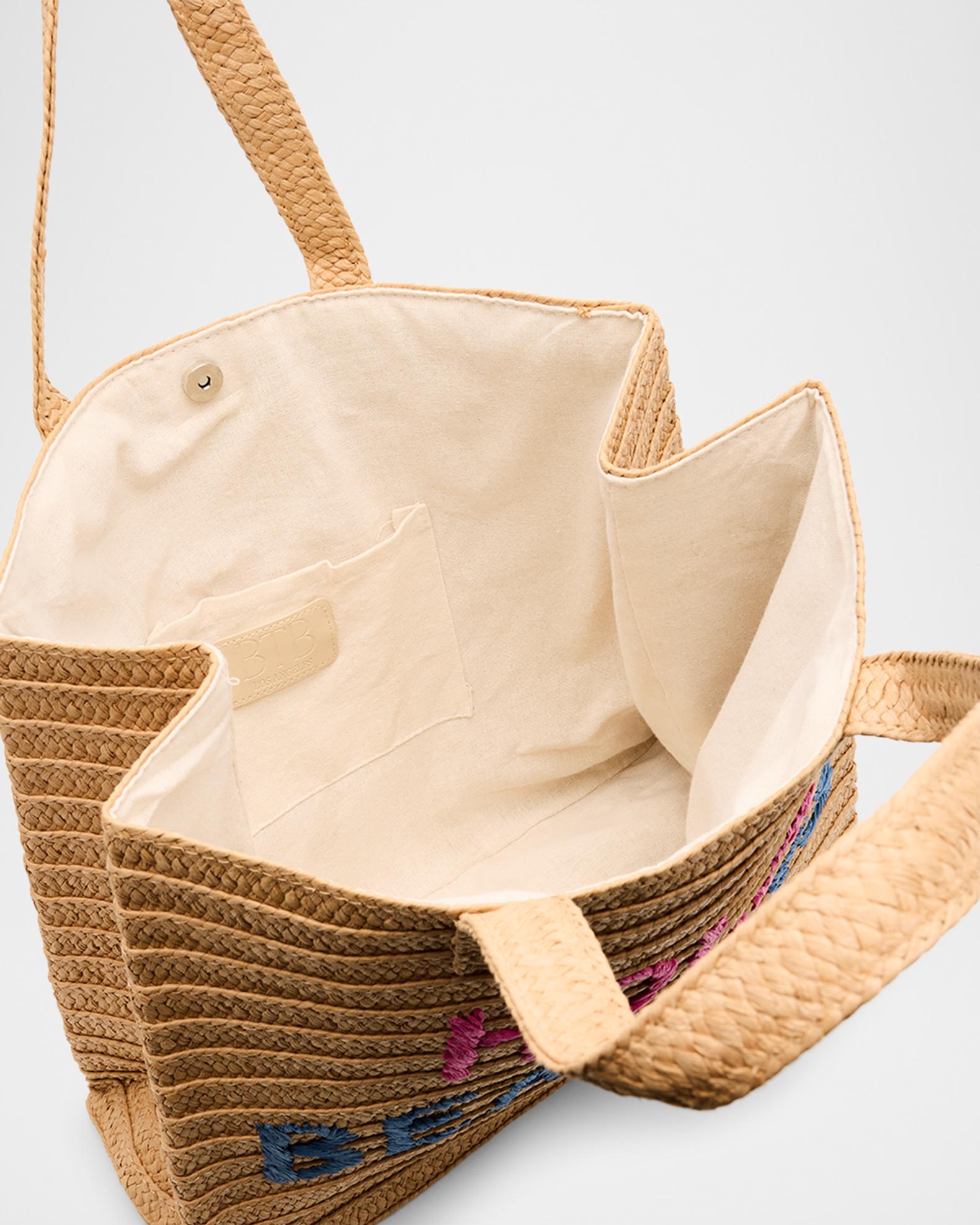 Borsa Da Spiaggia Grande Borsa Mare Donna In Tela Con Zip Beach - 8