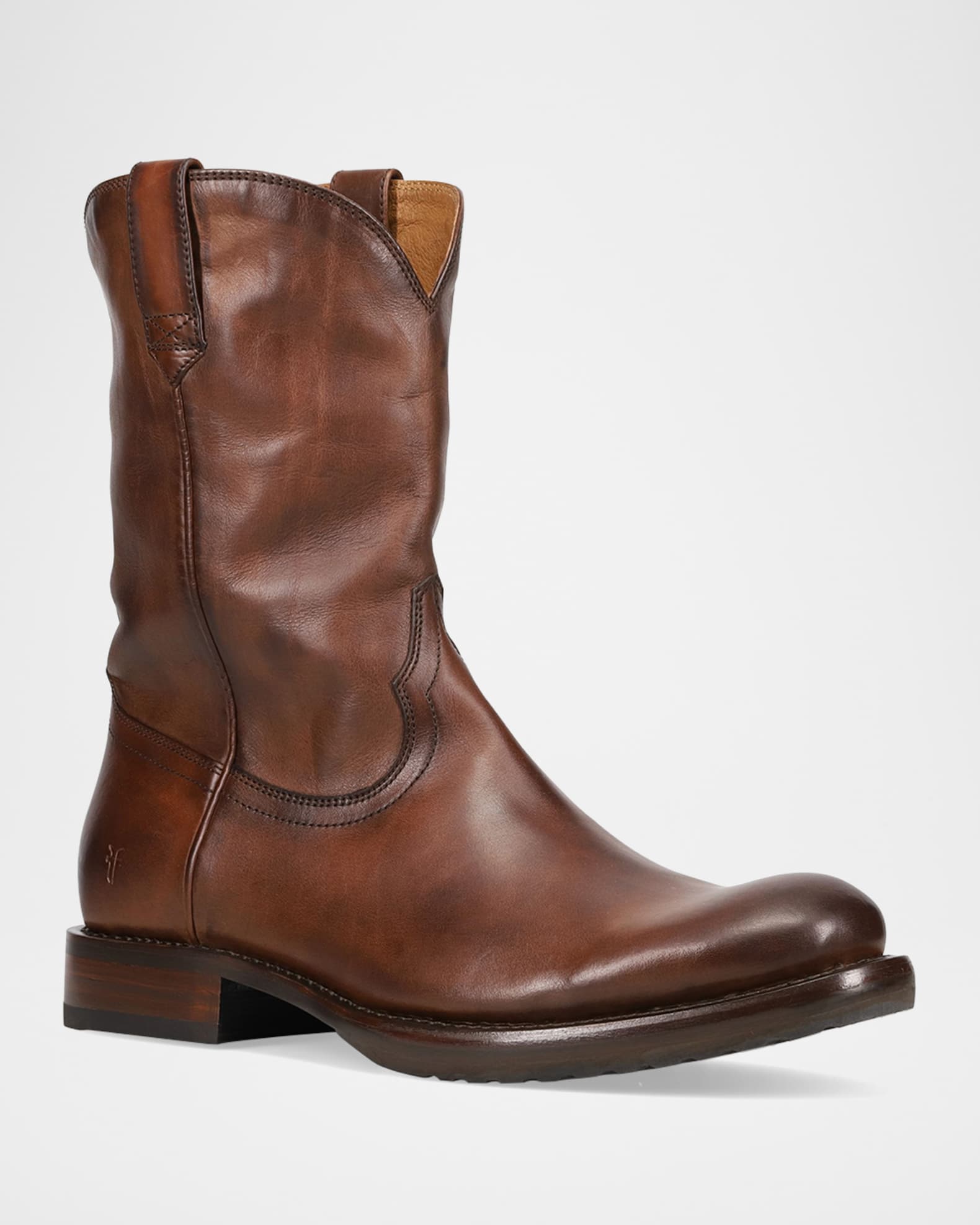 Frye Duke Roper Boots in Bourbon Size 8