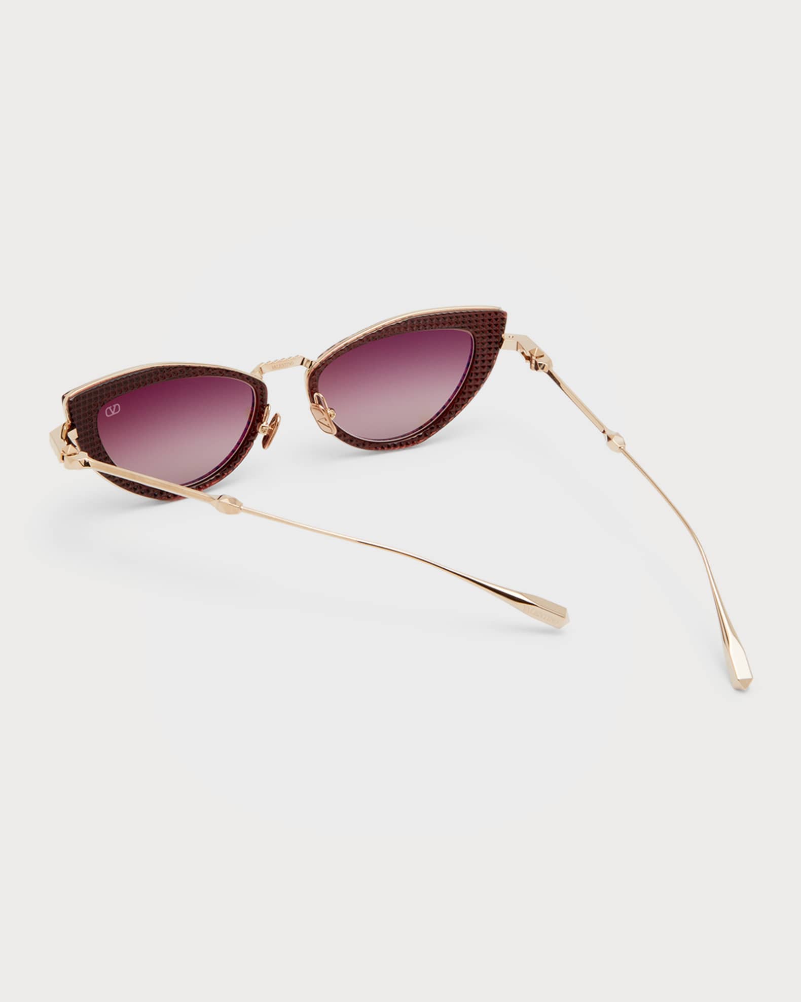 VIII Titanium & Acetate Cat-Eye Sunglasses  1