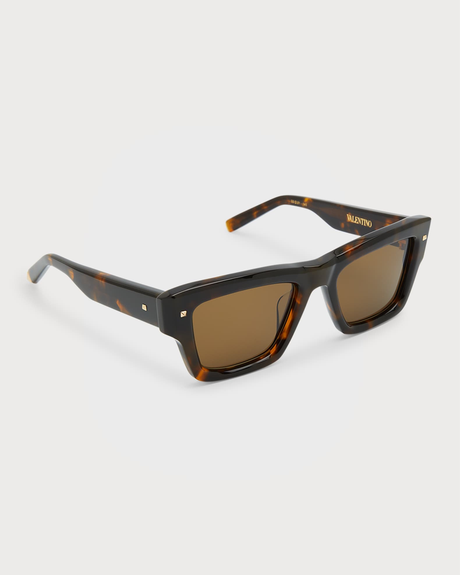 Valentino Garavani XXII Square Acetate & Titanium Sunglasses
