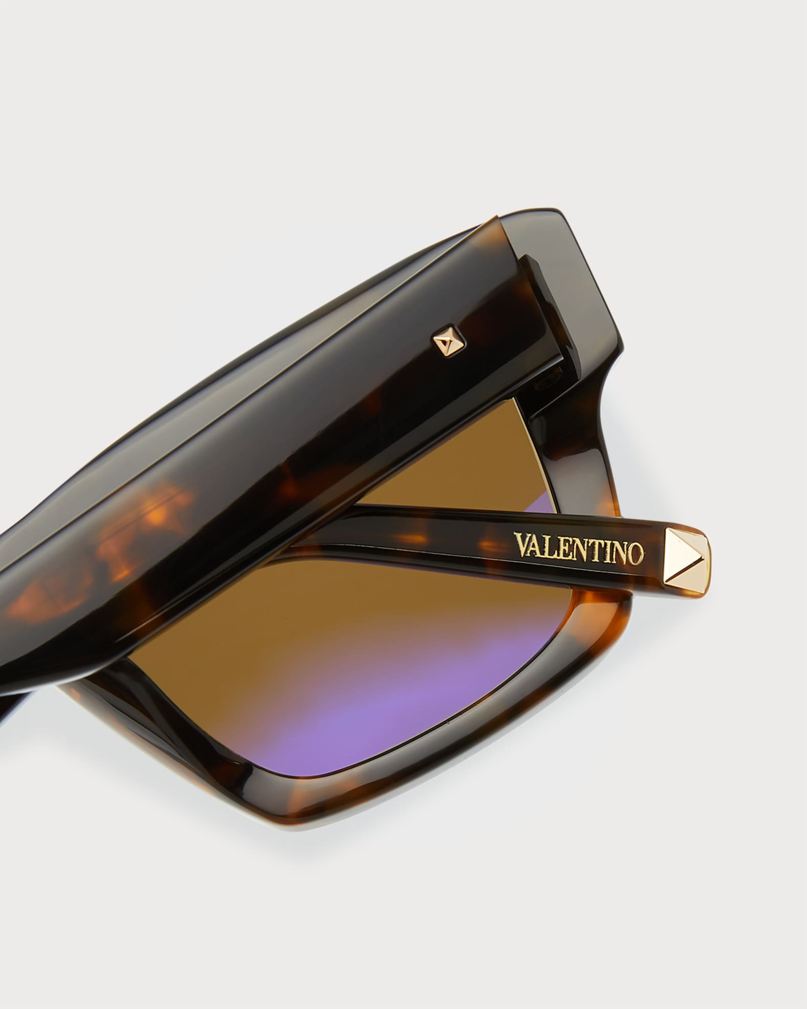 Valentino Garavani XXII Square Acetate & Titanium Sunglasses