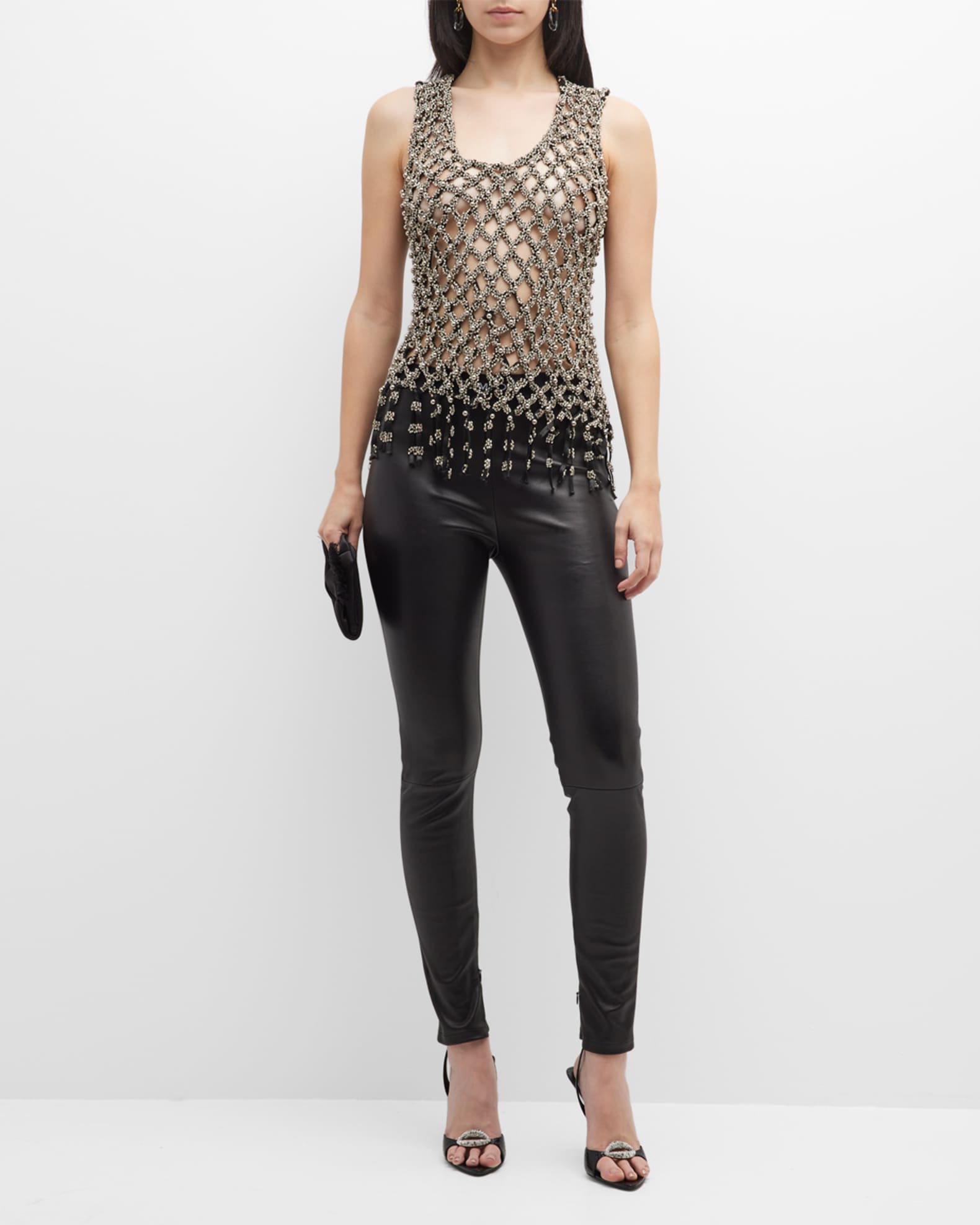 Christopher Esber Arced Crystal Tank Top Neiman Marcus
