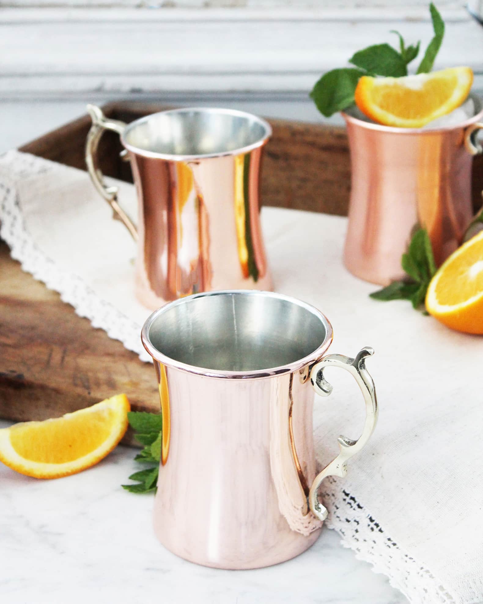 Vintage-Inspired Cocktail Mugs, Set of 4  1