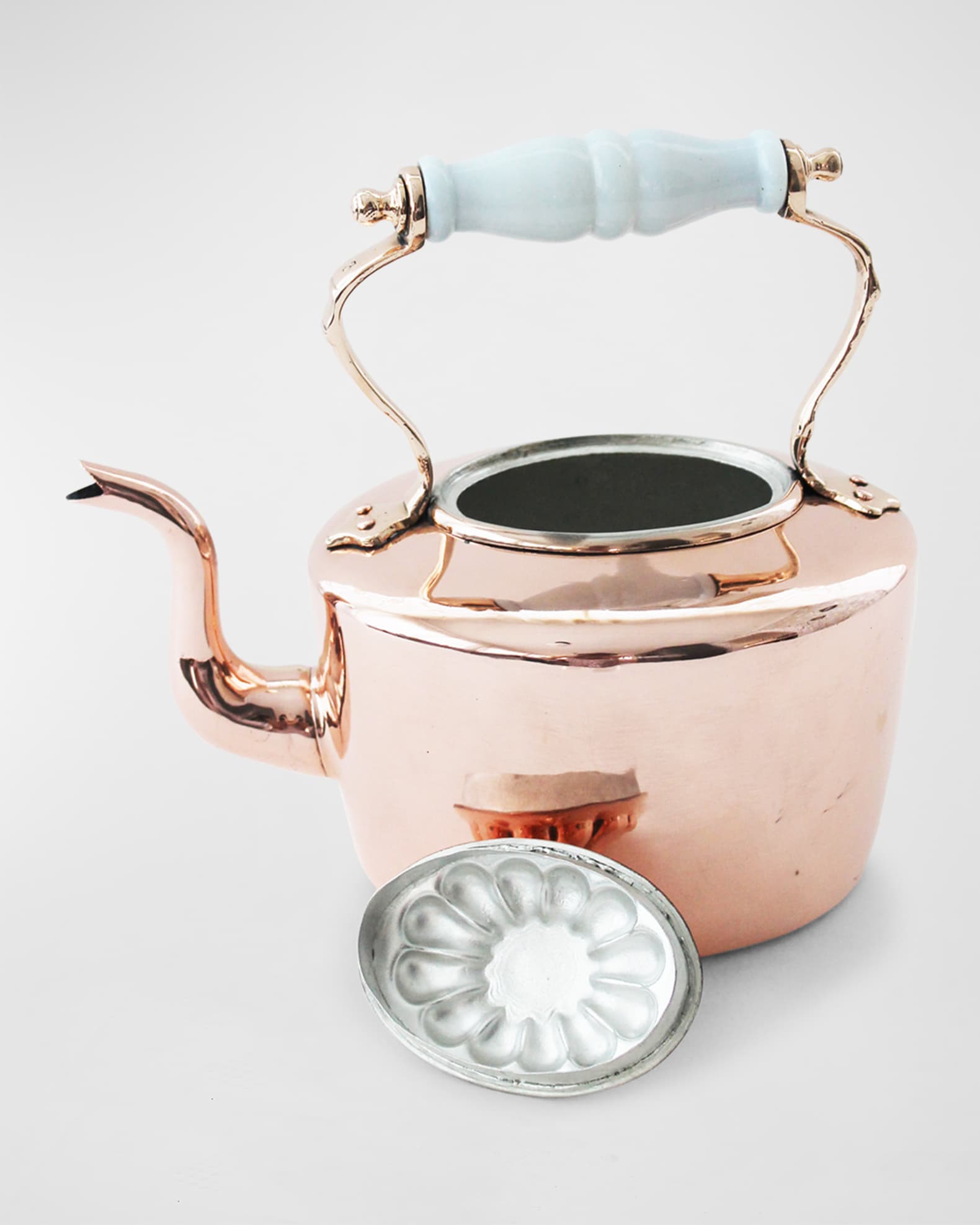 Coppermill Kitchen English Tea Kettle with Handle Neiman Marcus