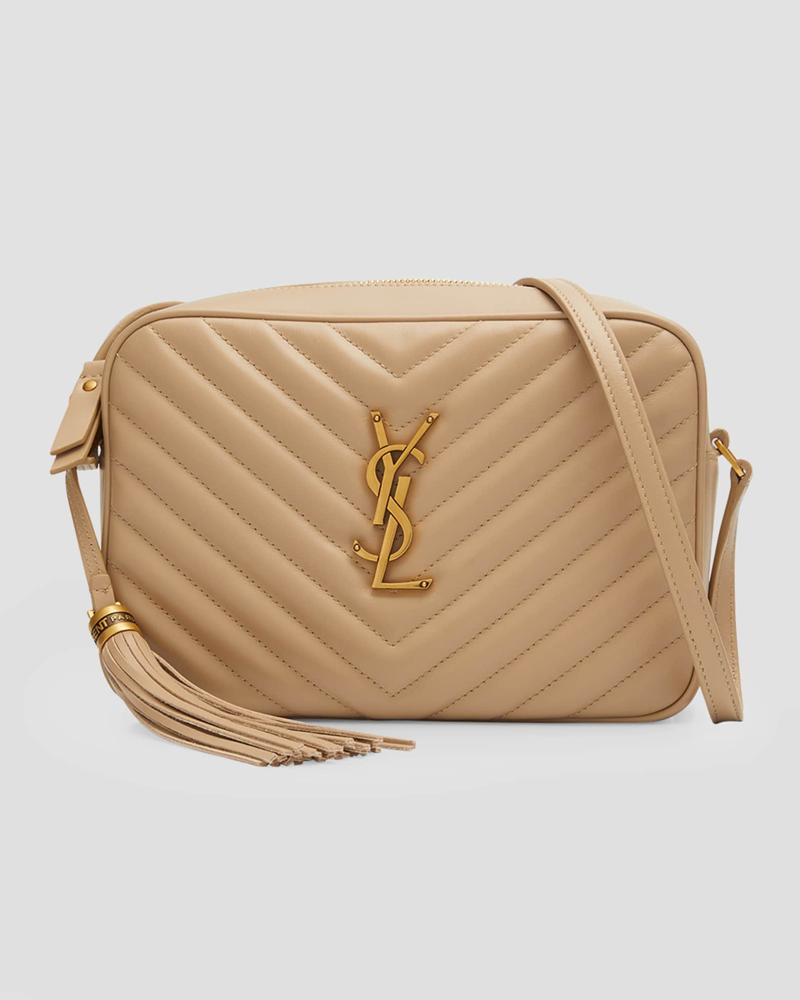 Ysl Tassel Bag
 Saint Laurent Lou Medium YSL Camera Bag with Pocket and Tassel in
