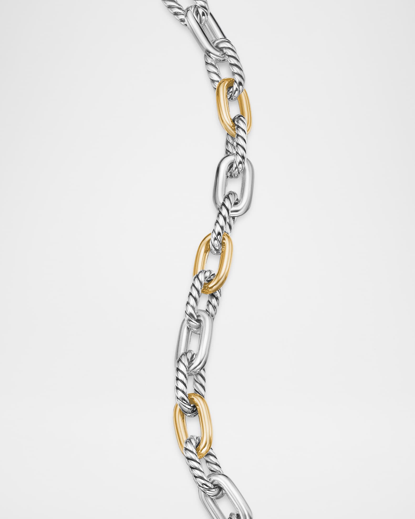 DY Madison Chain Bracelet in Silver with 18K Gold, 5.5mm 1