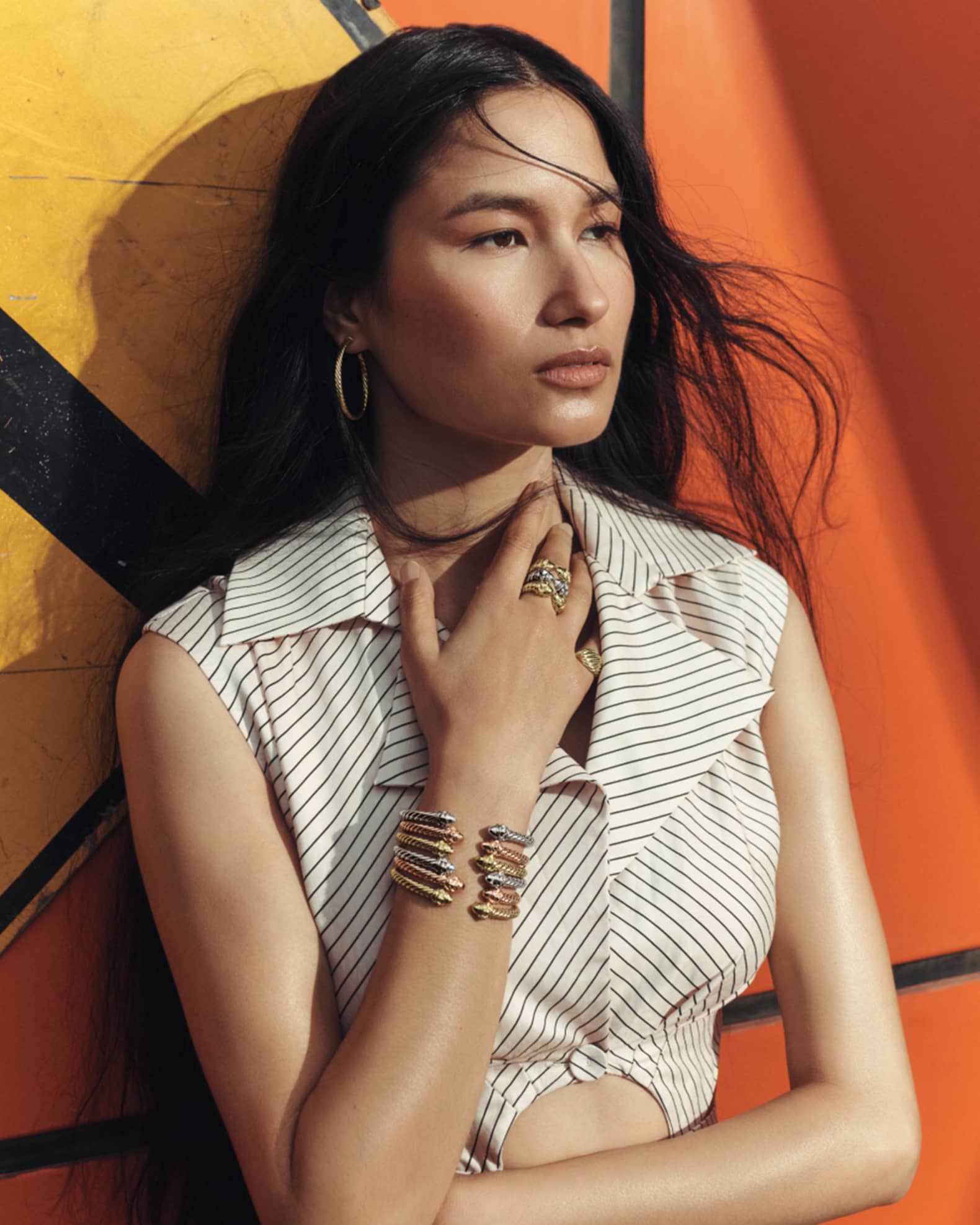 5mm Renaissance Cable Bracelet in Blackened Silver Neiman Marcus