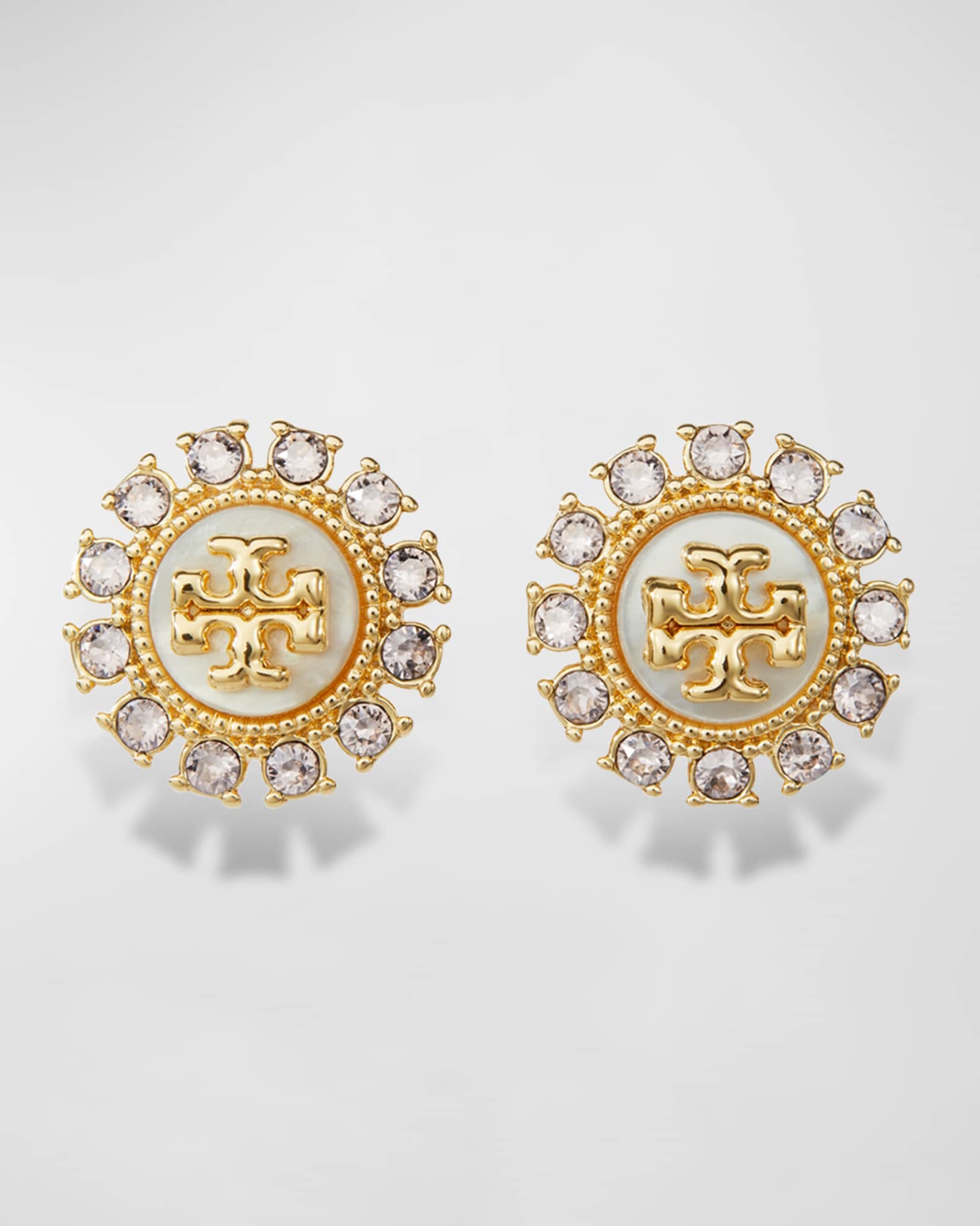 Tory Burch Kira Crystal Stud Earrings | Neiman Marcus