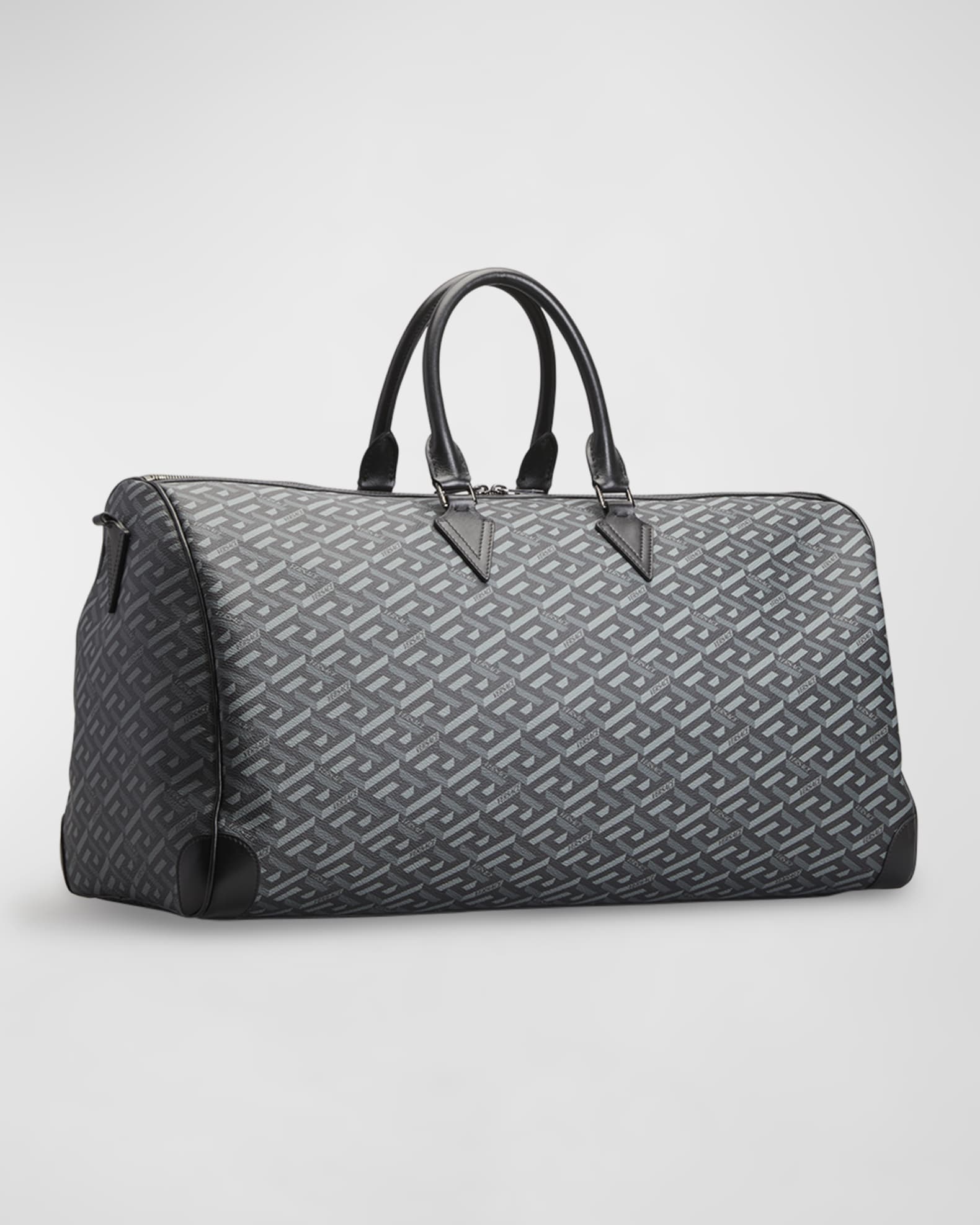 Versace Men's Monogram Duffel Bag Neiman Marcus