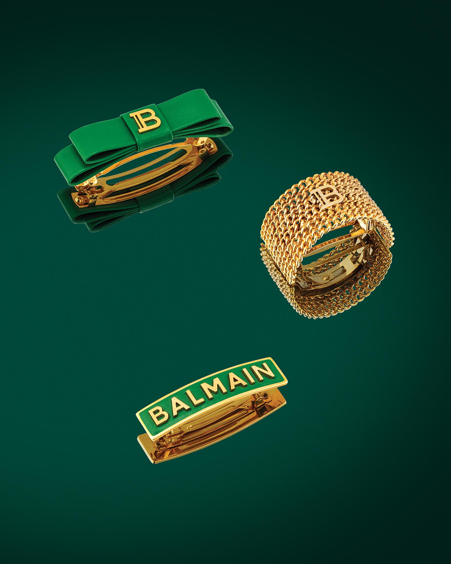Balmain Hair Limited Edition Medium Logo Barrette | Neiman Marcus