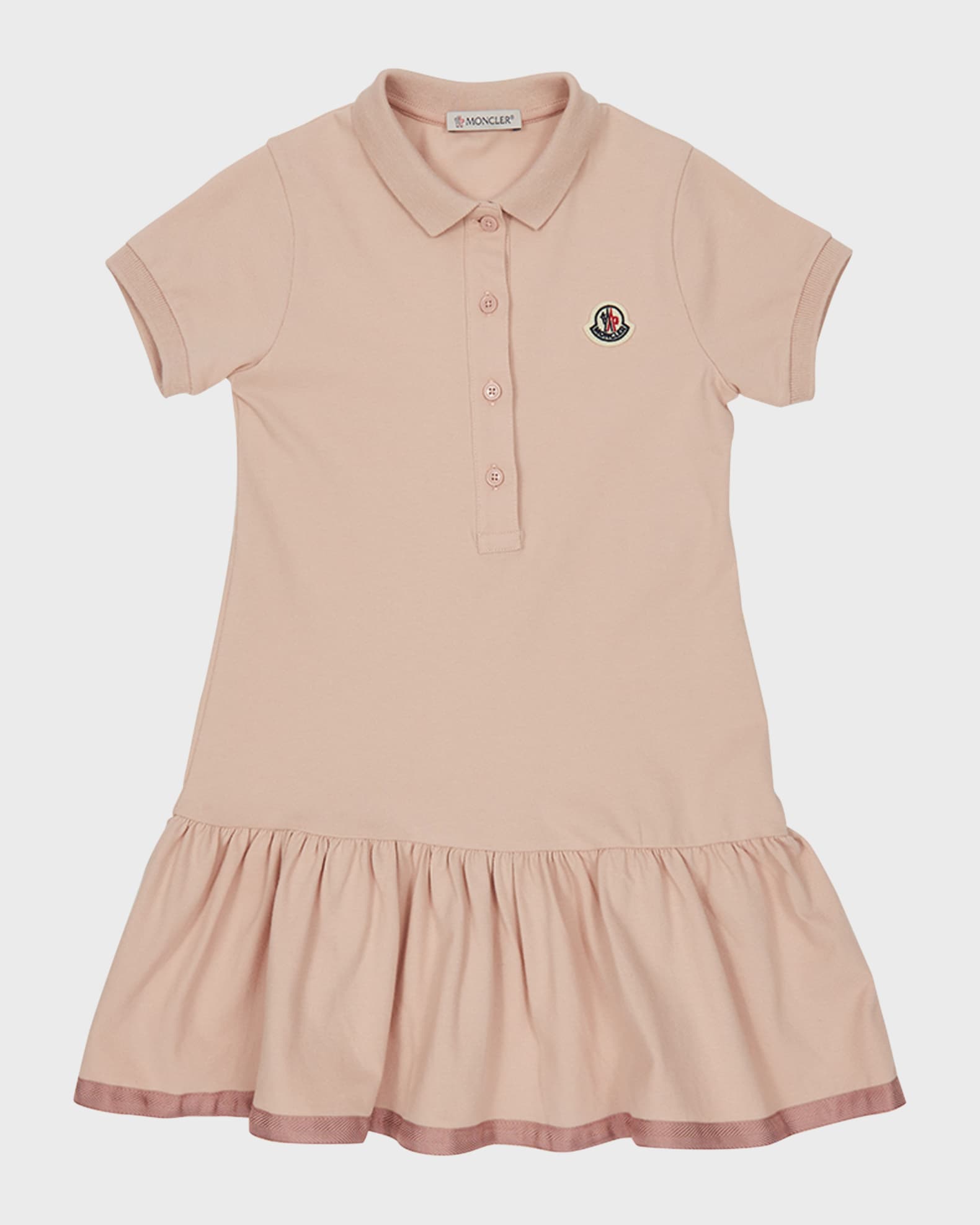 Moncler Girl s Logo Patch Polo Dress Size 8 14 Neiman Marcus