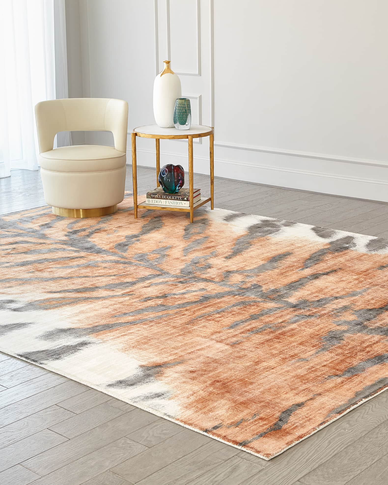 Tiger Stripe Hand-Woven Rug 0