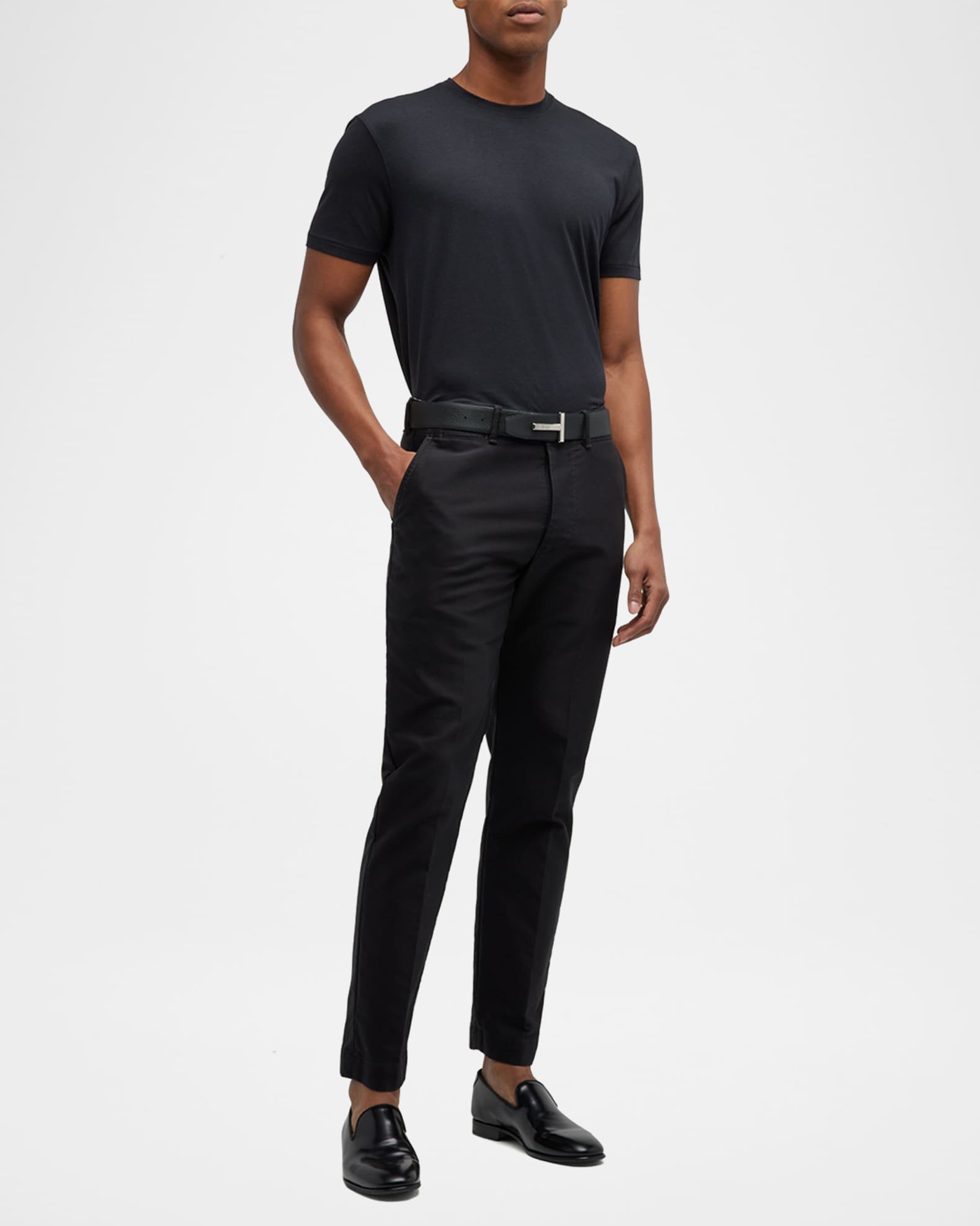Men's Lyocell-Cotton Crewneck T-Shirt 1