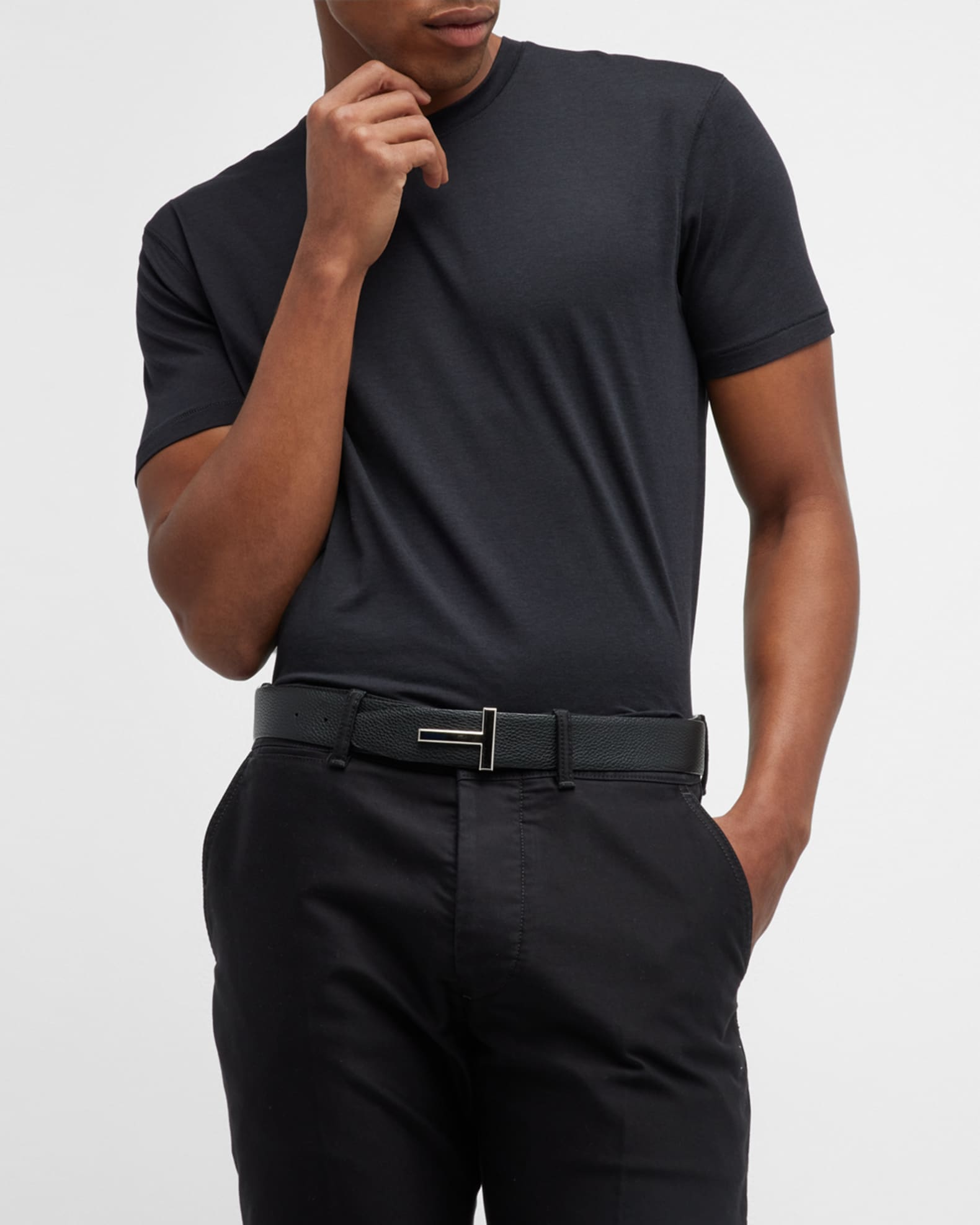 【送料&関税込】Tom Ford Cottono And Lyocell T-shirt TOM FORD Slim-Fit Lyocell and Cotton-Blend Jersey T-Shirt