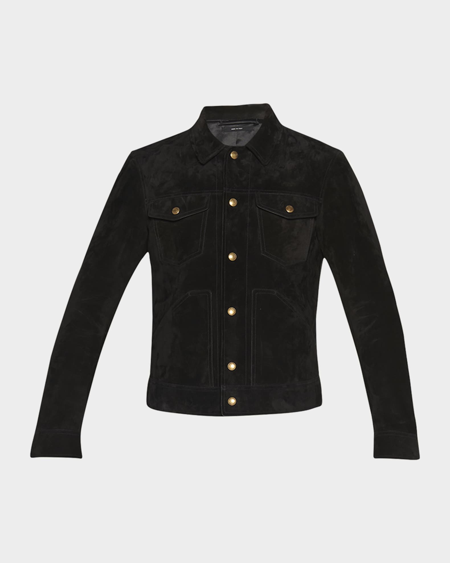 ジャケット TOM FORD JACKET (GI2970FAX1518 GV775) TOM FORD Men's Suede Western Jacket | Neiman Marcus