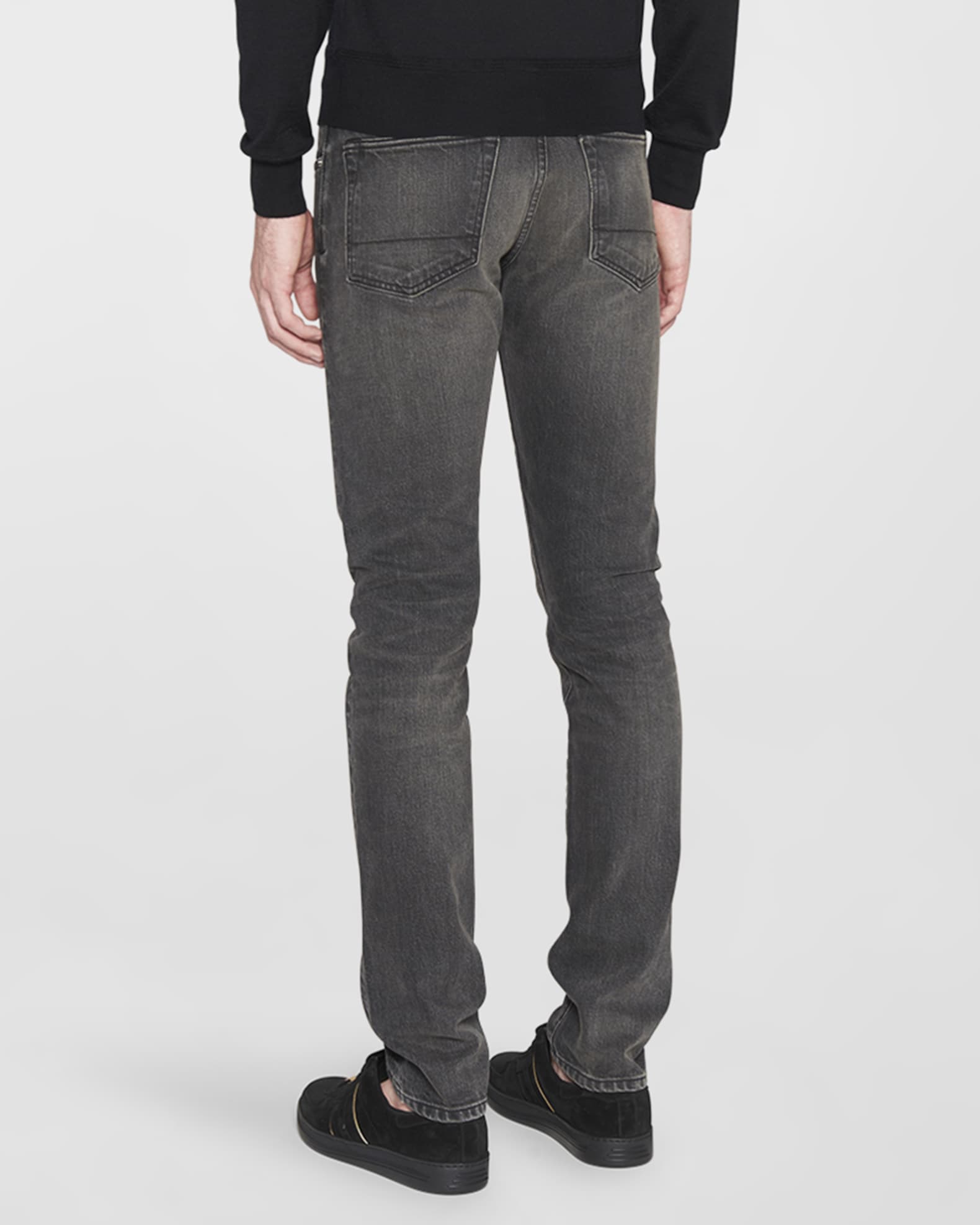 TOM FORD Men's Slim Fit Black Wash Jeans Neiman Marcus
