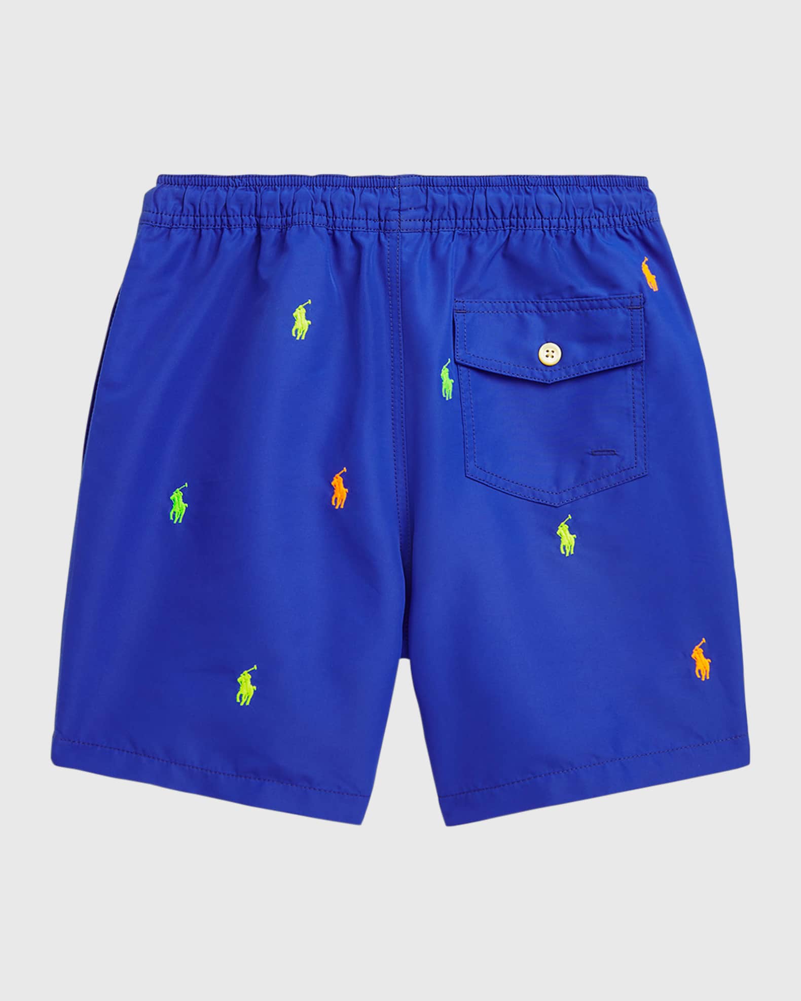 Boy's Traveler Embroidered Pony Swim Trunks Collection Neiman Marcus