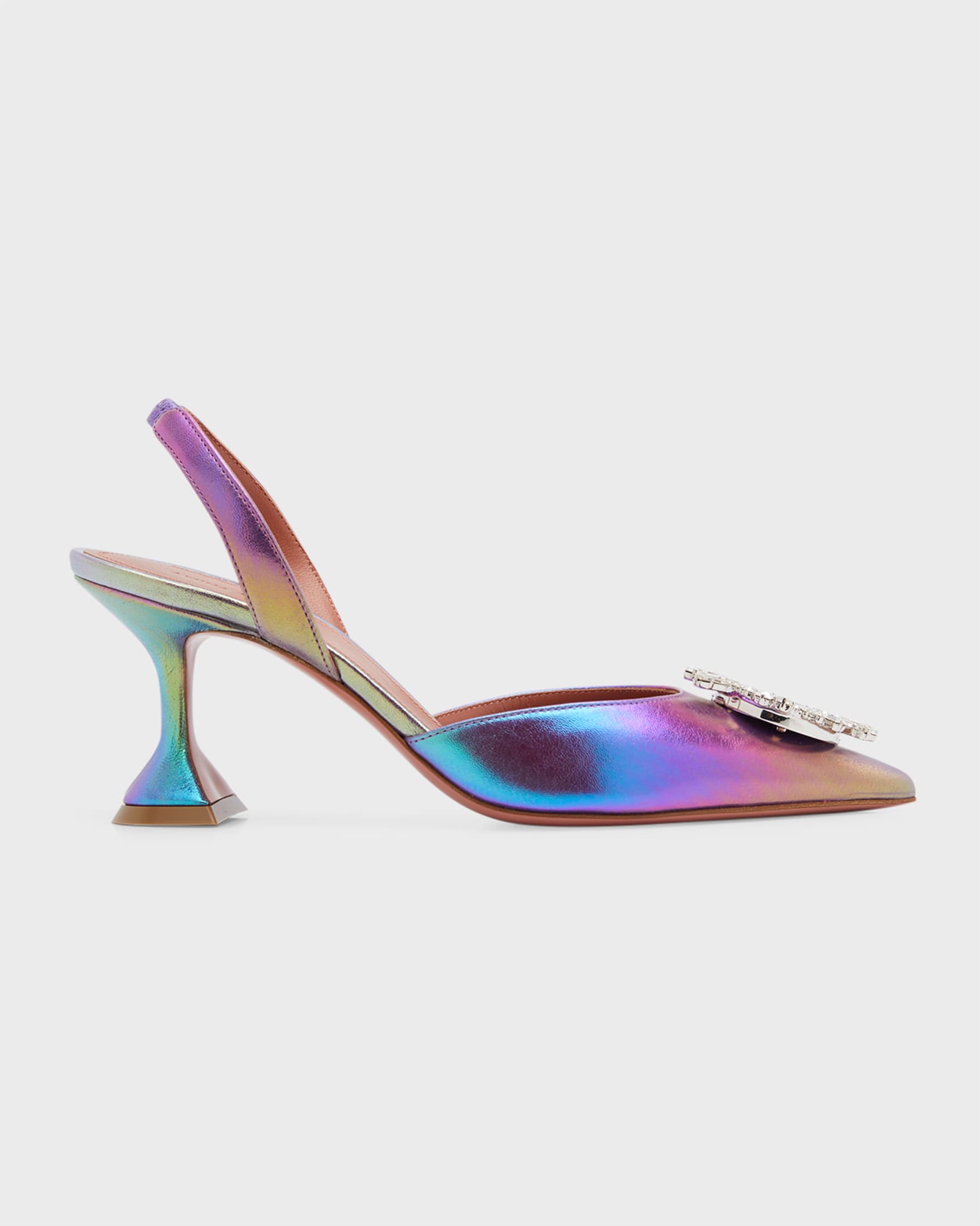 Amina Muaddi Begum Ombre Crystal Slingback Pumps Neiman Marcus