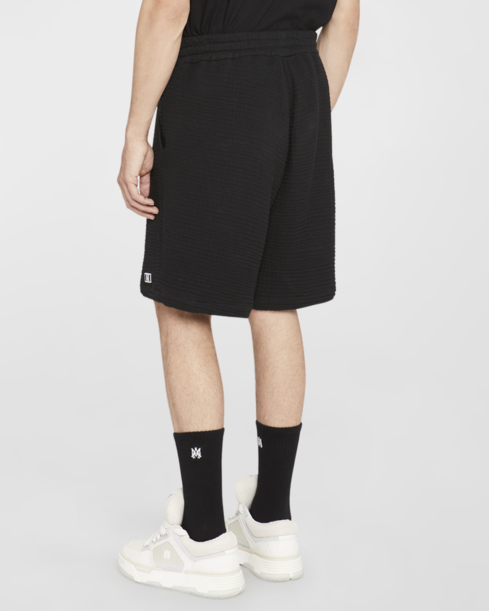 Amiri Men's Textured Cotton Basketball Shorts Neiman Marcus