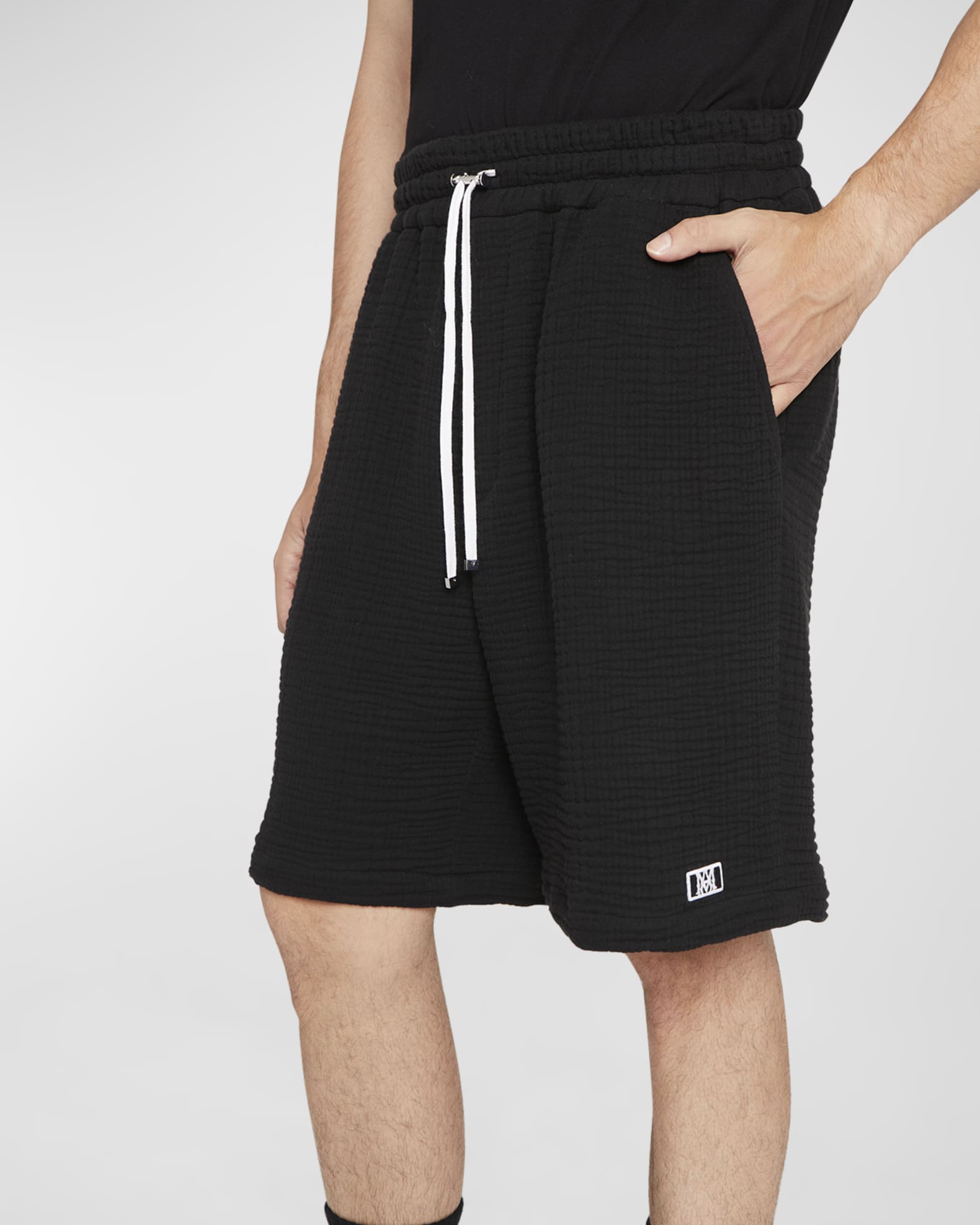 Amiri Men's Textured Cotton Basketball Shorts Neiman Marcus