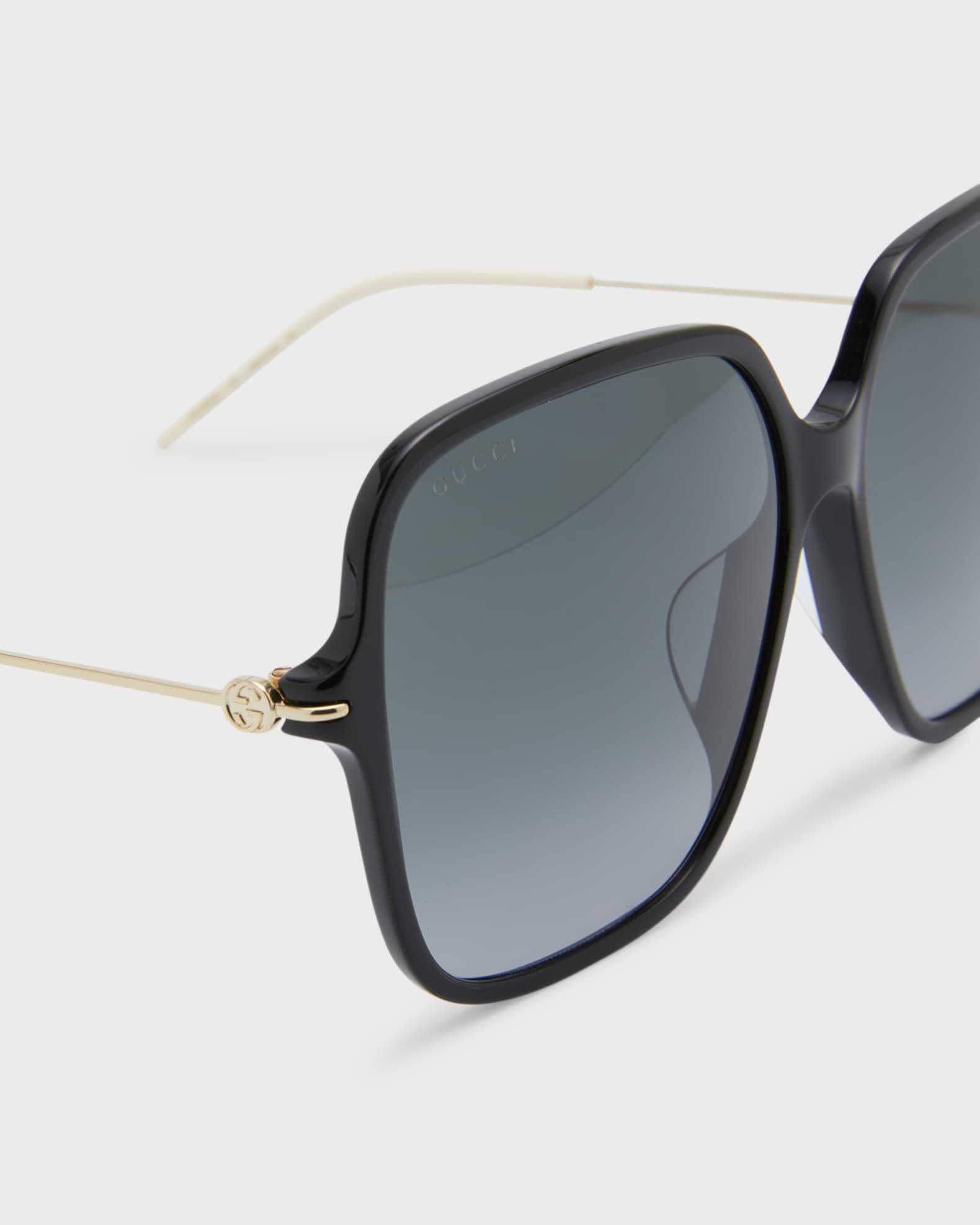 Gucci GG Square Acetate Sunglasses | Neiman Marcus