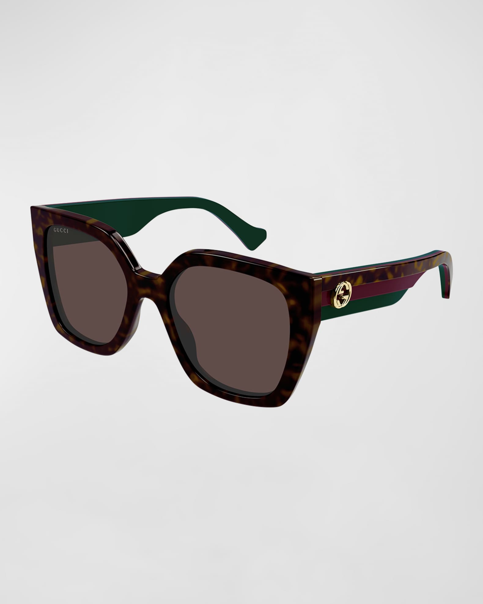 Color-Block GG Injection Plastic Cat-Eye Sunglasses Neiman Marcus
